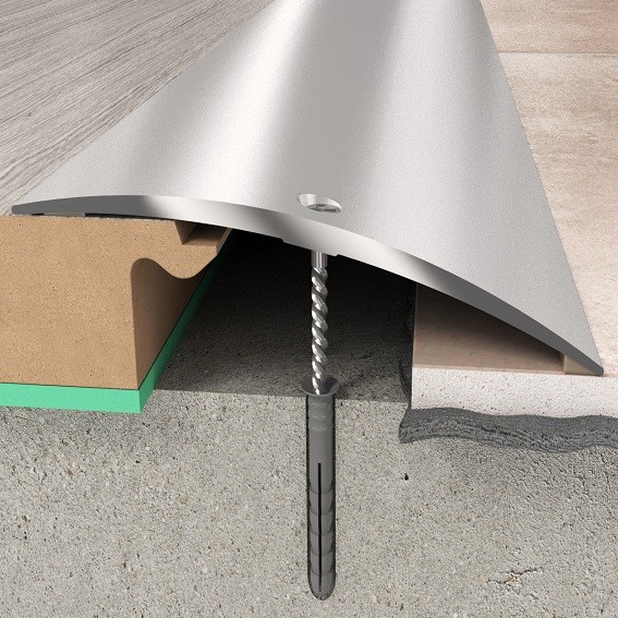 Übergangsprofil Höhe 6.55 mm Breite 70 mm Einfasshöhe 0 - 10 mm Übergangsschiene Aluminium PROVISTON