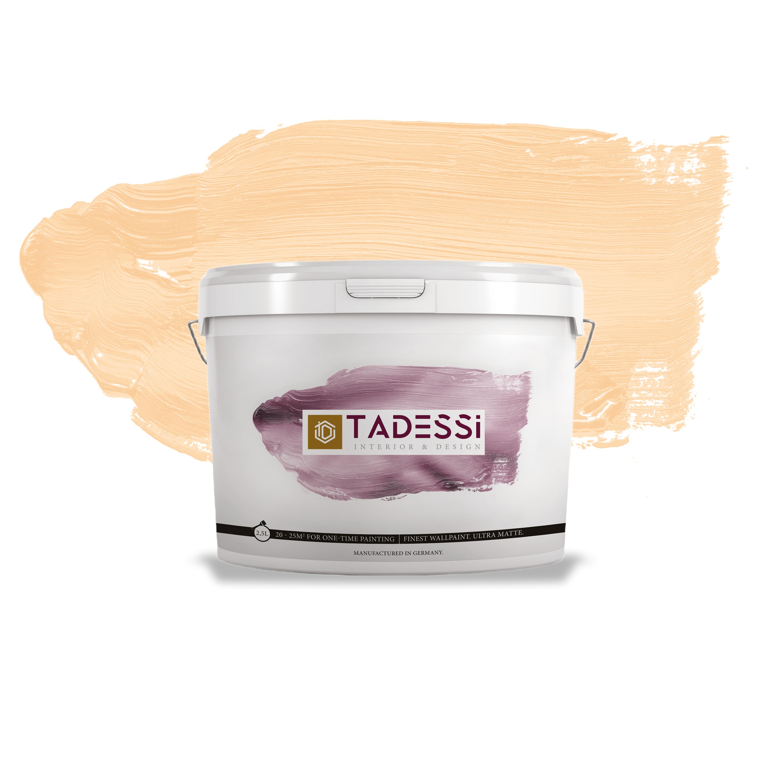 TADESSI Color Vista - Wandfarbe Pastell Beige - Honigbeige - Hochwertige matte Innenfarbe