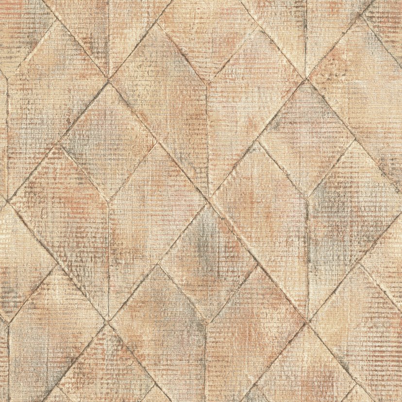 Grandeco | Nomad | A47505 | Vliestapete | Fliesenoptik | 10.05 x 0.53 m | Beige