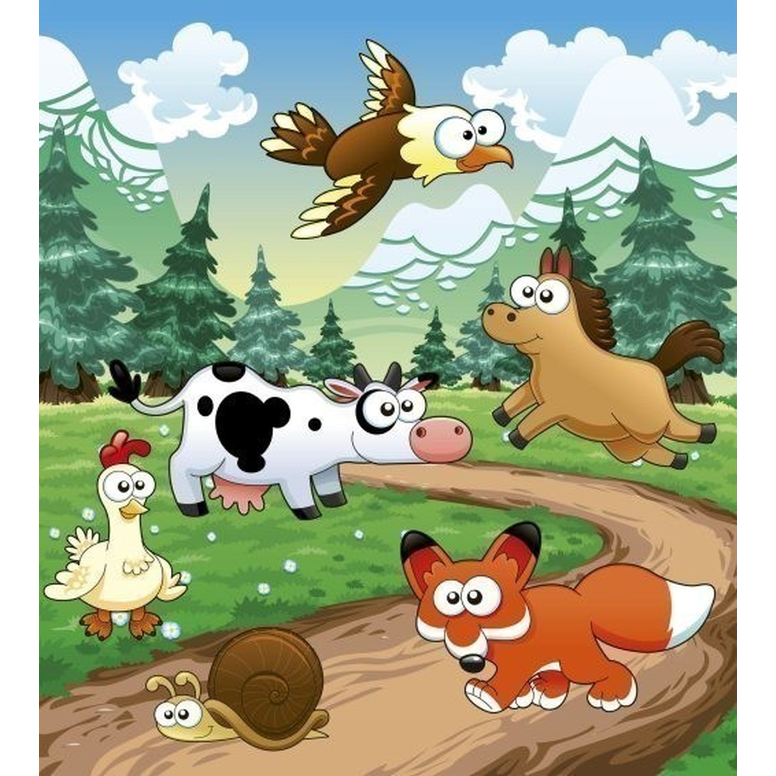 Dimex | Dimex Line | MS-2-0340  | Fototapete | Vlies | Versch. Größen | Kinderzimmer | Grün