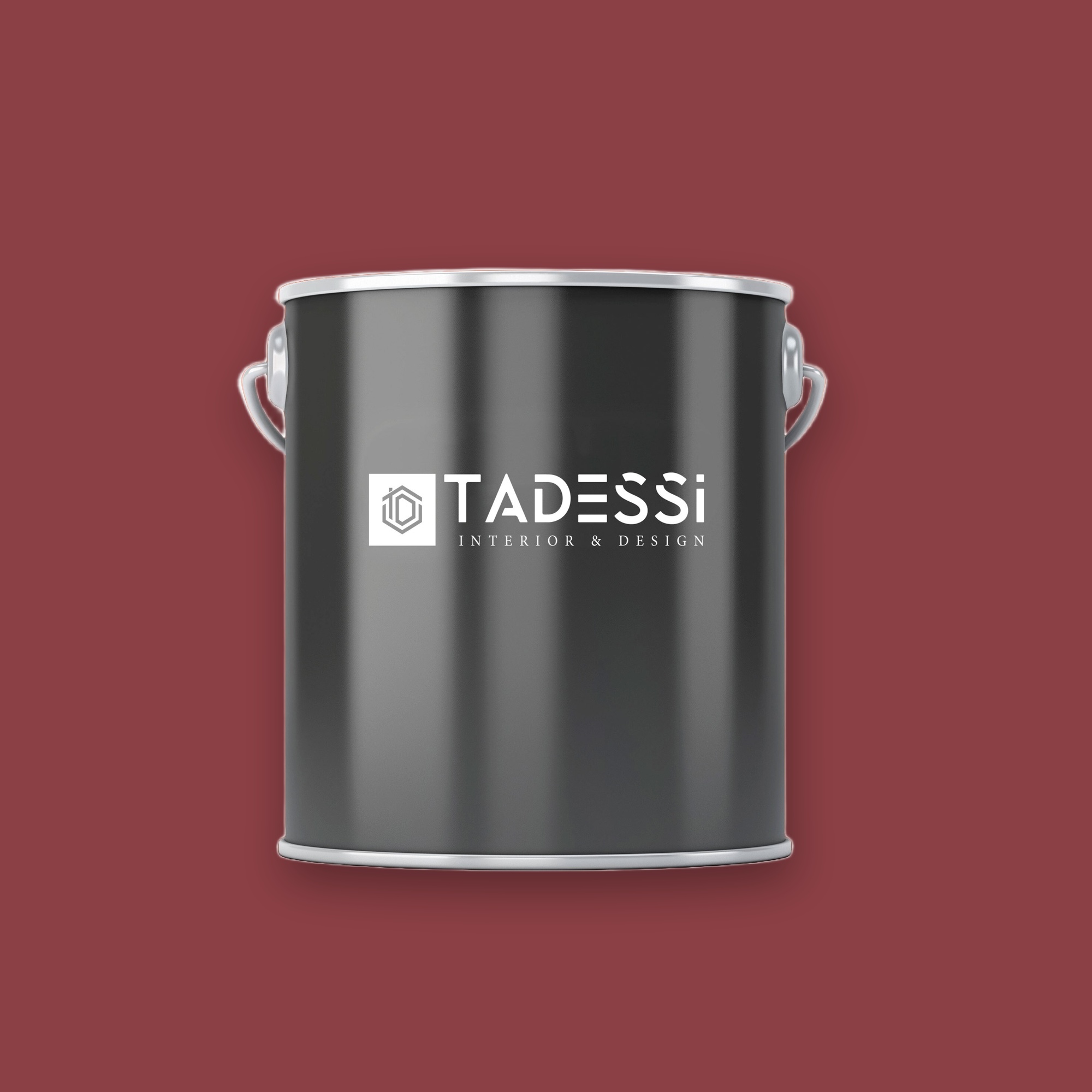 TADESSI Wall Select - Wandfarbe Rot  - Mahagoni -  Hochwertige Innenfarbe  -  Intensive Farbkraft