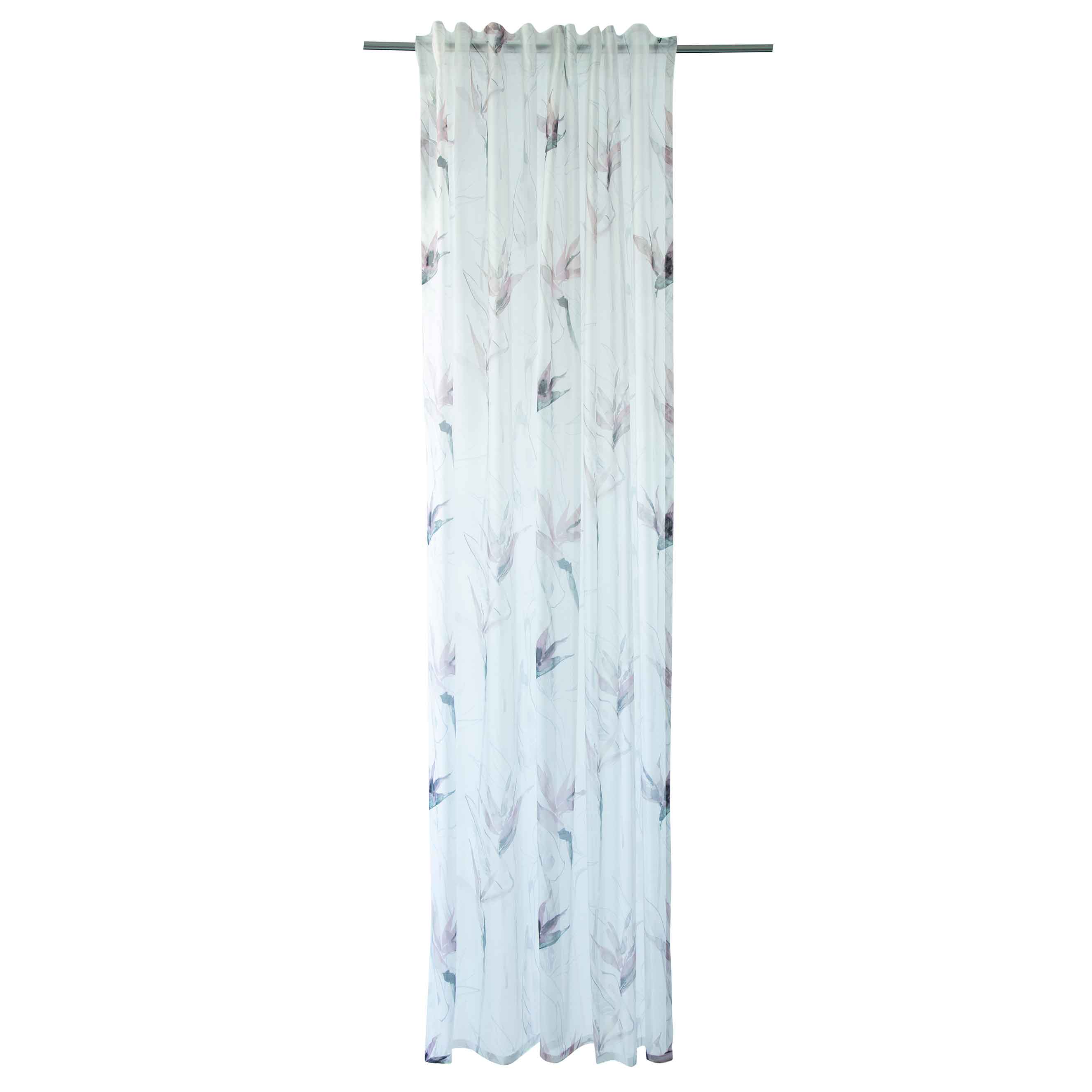 Schlaufenschal Graziella V3-No.25 | versch. Farben | Vorhang verdeckte Schlaufen | halbtransparent