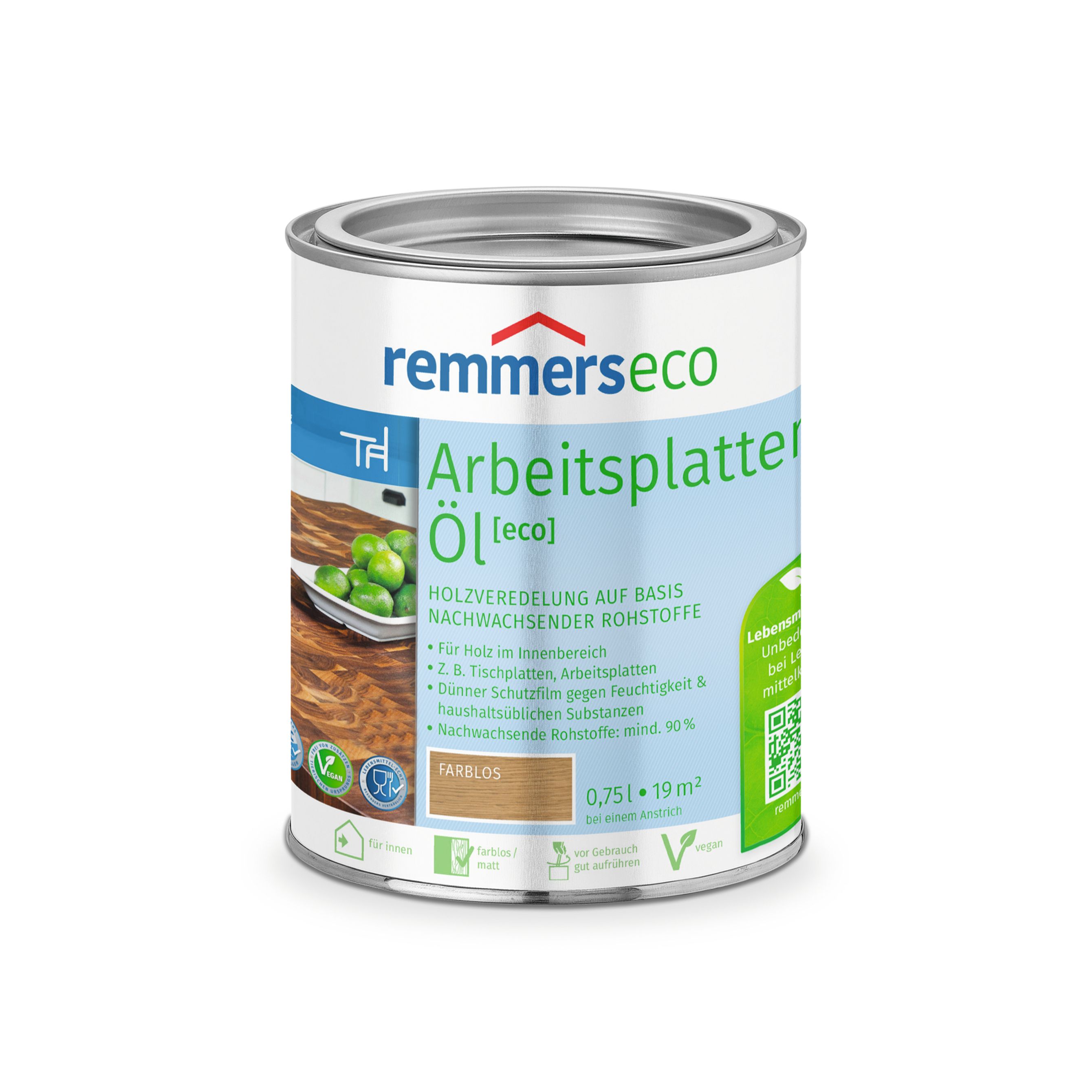Remmers Arbeitsplatten-Öl [eco] | Holzveredelung | nachwachsende Rohstoffe | kostenfreie Lieferung