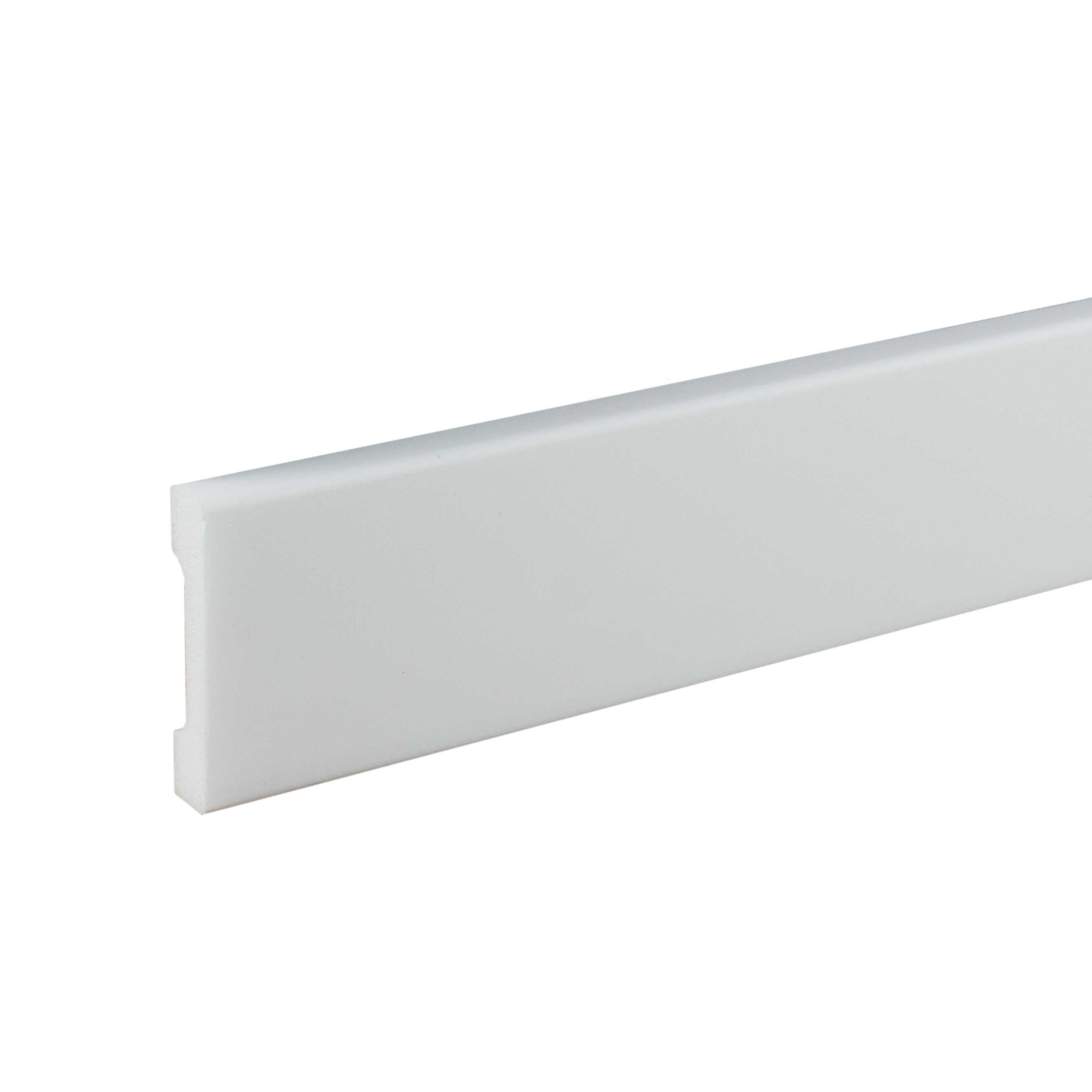 NMC Zierleiste WD4 WALLSTYL Wandleiste 12 x 58 x 2000 mm Polystyrol Weiß