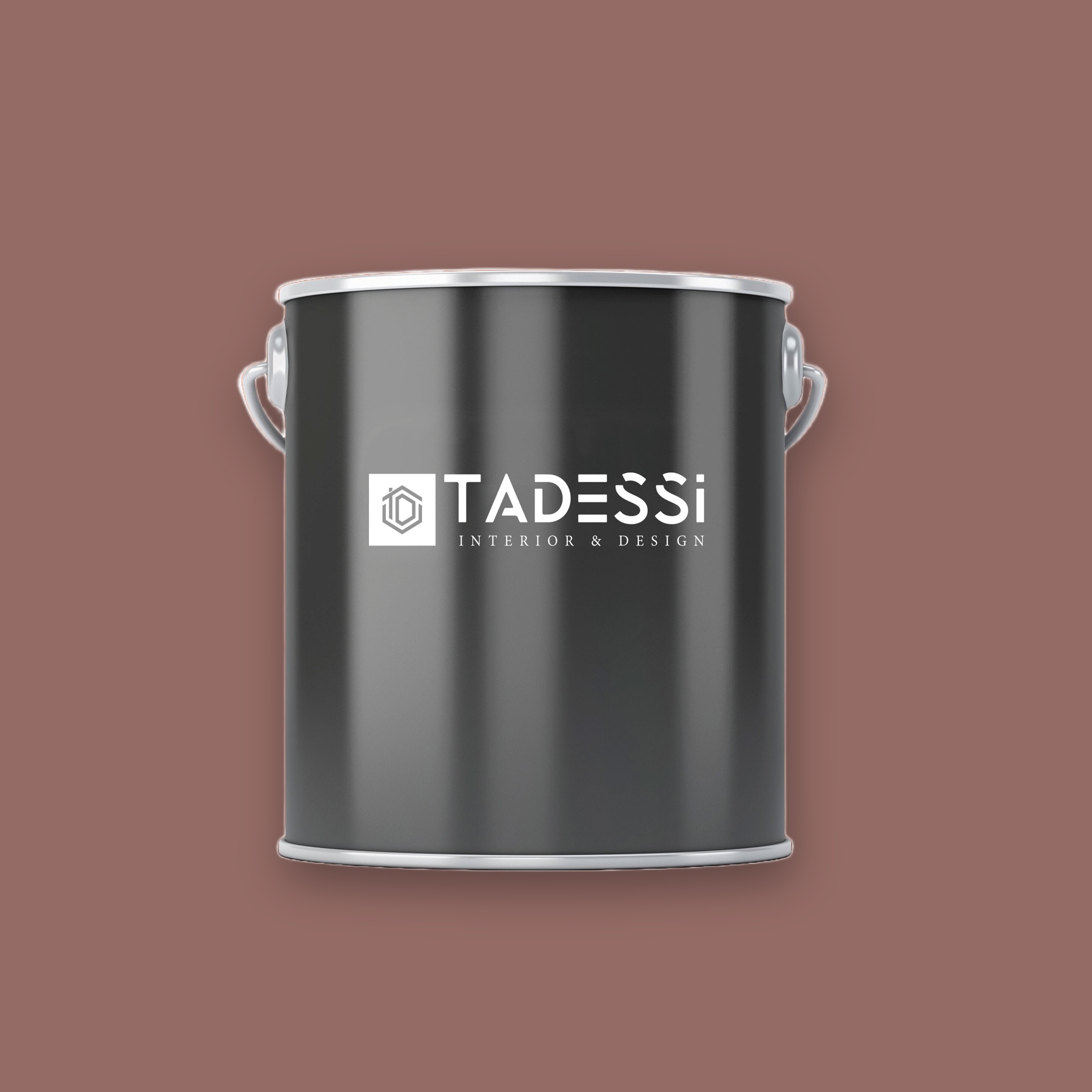 TADESSI Wall Select - Wandfarbe Braun  - Zimt -  Hochwertige Innenfarbe  -  Intensive Farbkraft