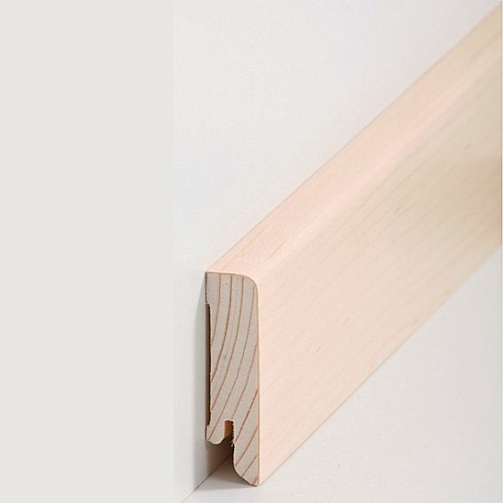 Sockelleiste "Lübeck" Echtholzfurnier 16 x 60 x 2500 mm Ahorn Modern by PROVISTON