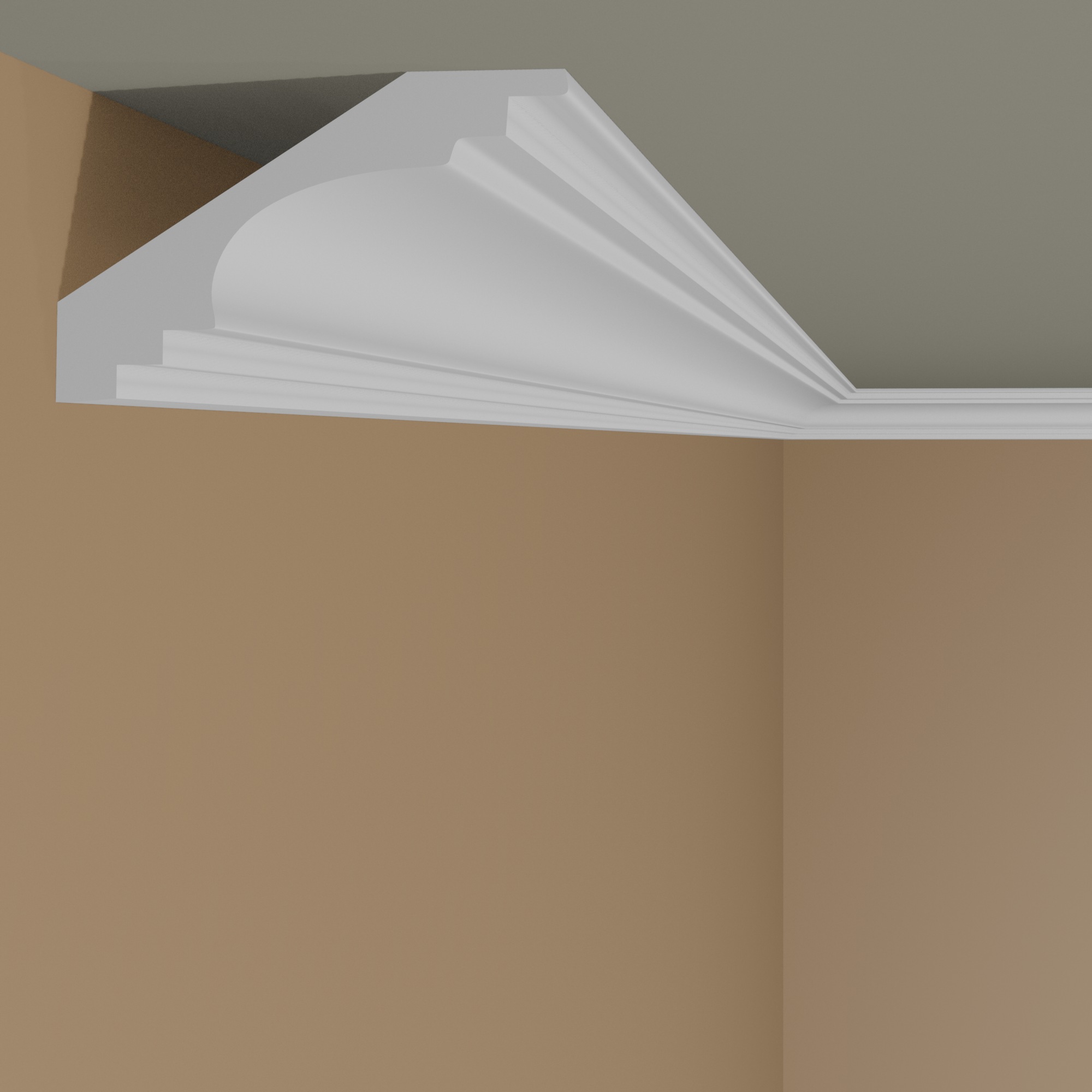 Mardom Deckenleiste MDB152 Profoam 76 x 76 x 2000 mm Weiß Stuckleiste