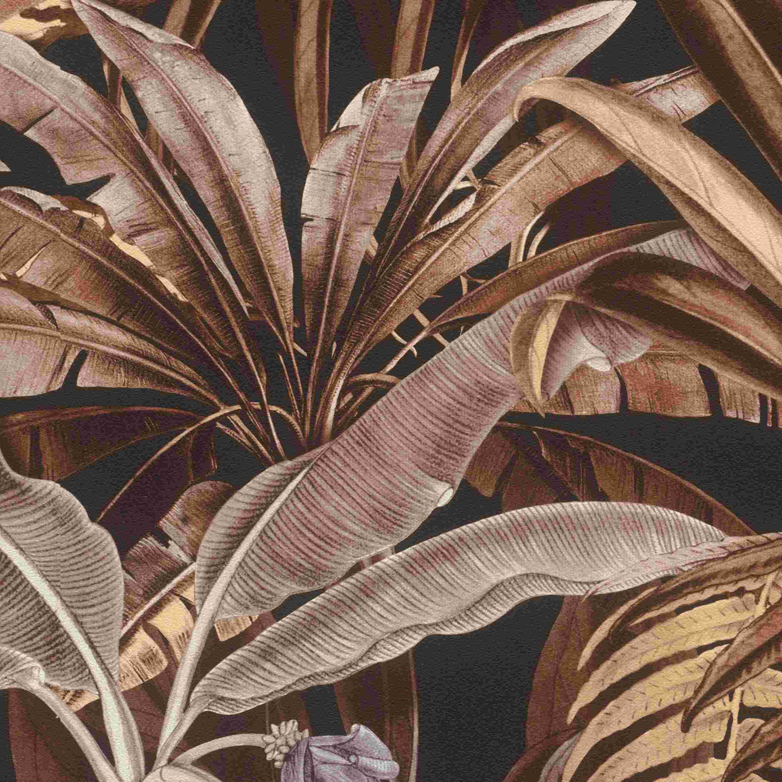 Rasch Vliestapete Symphony 689518 | 0.53 x 10.05 m | Botanical Dschungel Braun