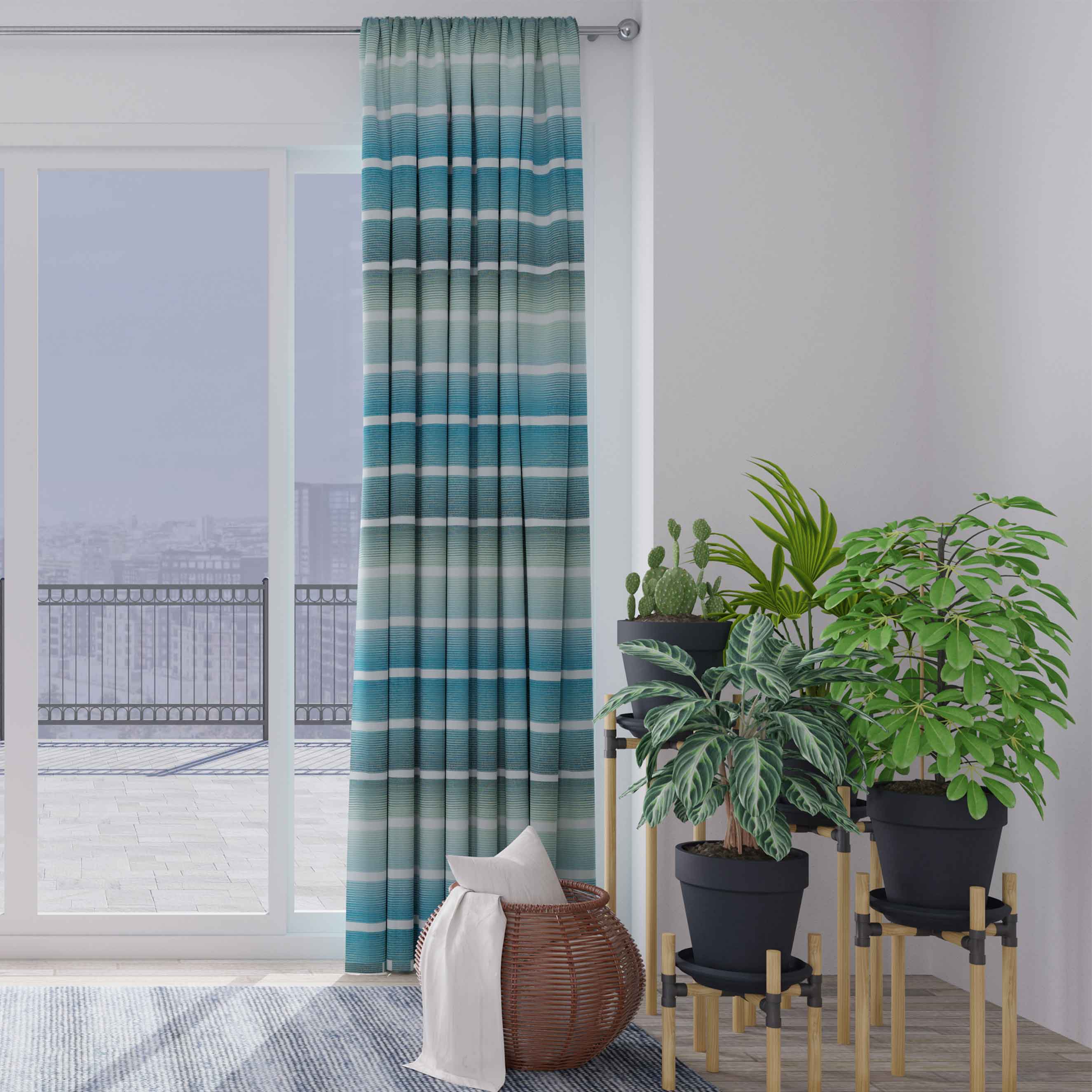 Schlaufenschal Giovanna V3-No.31 | versch. Farben | Vorhang mit verdeckten Schlaufen | blickdicht