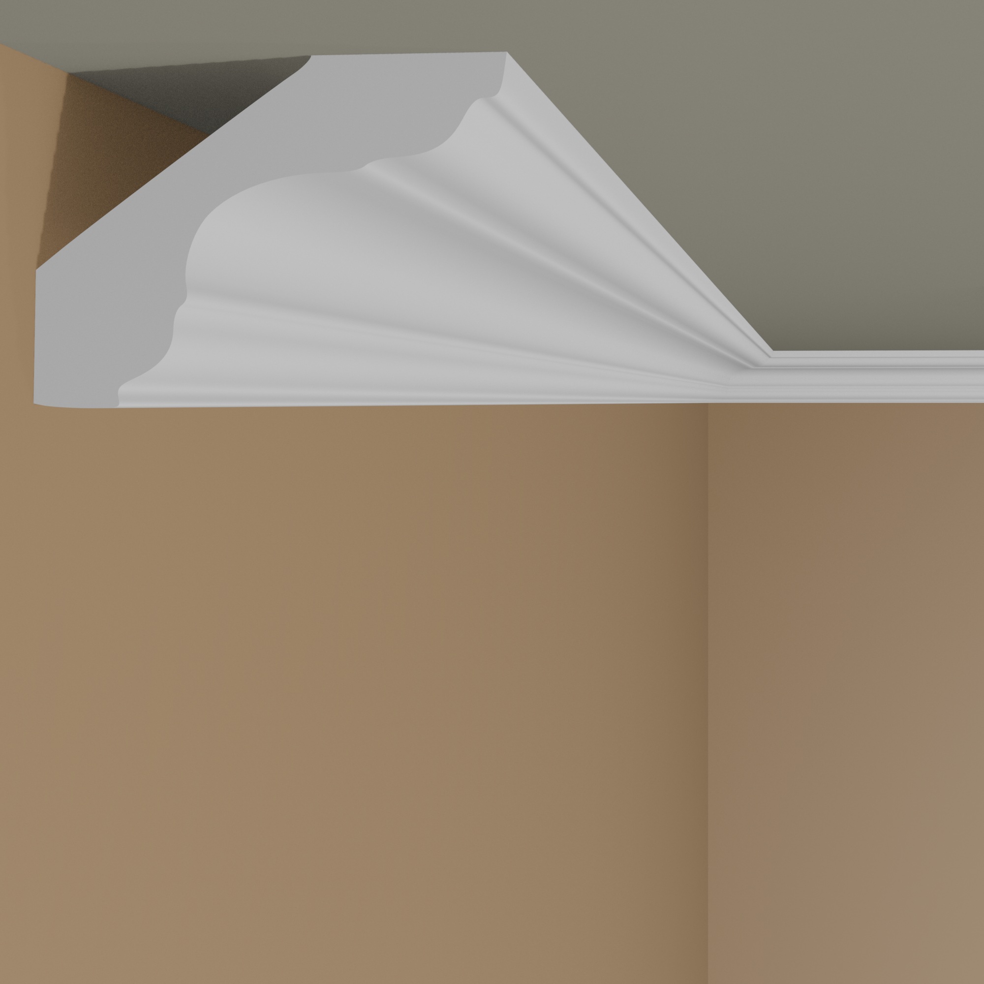 Mardom Deckenleiste MDB112 Profoam 44 x 44 x 2000 mm Weiß sehr kleine Stuckleiste