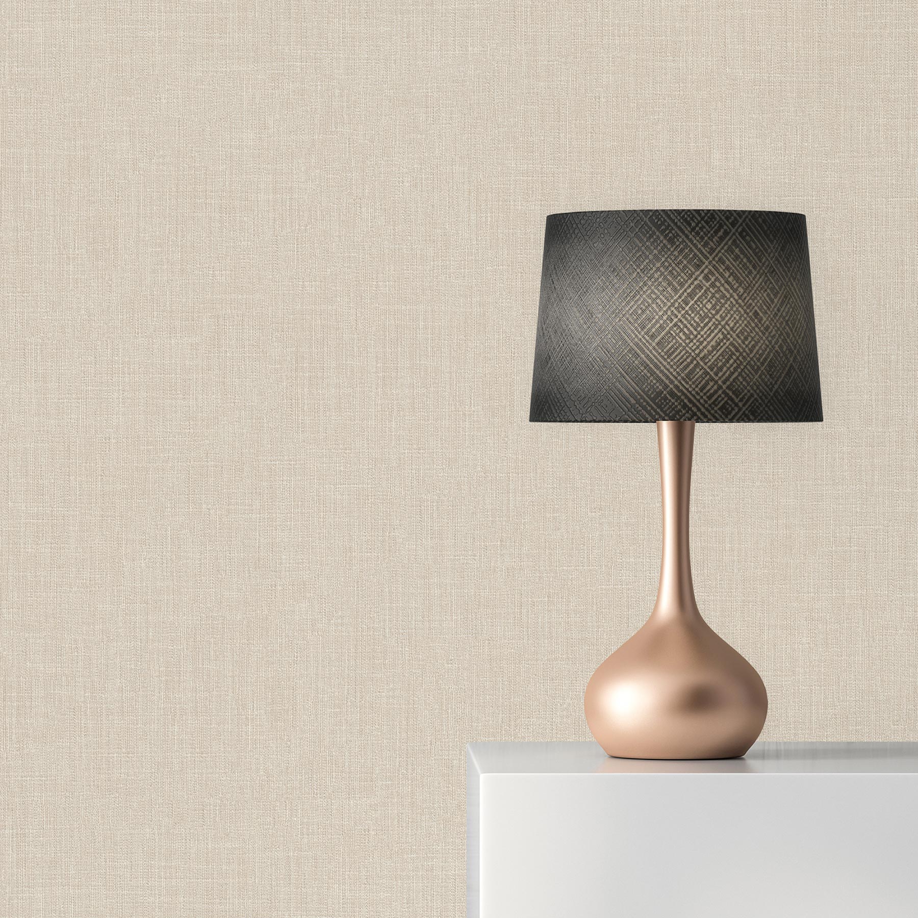 Tapete Uni M1-No.1895 | Vliestapete | Beige | Tapete Einfarbig | Unitapete