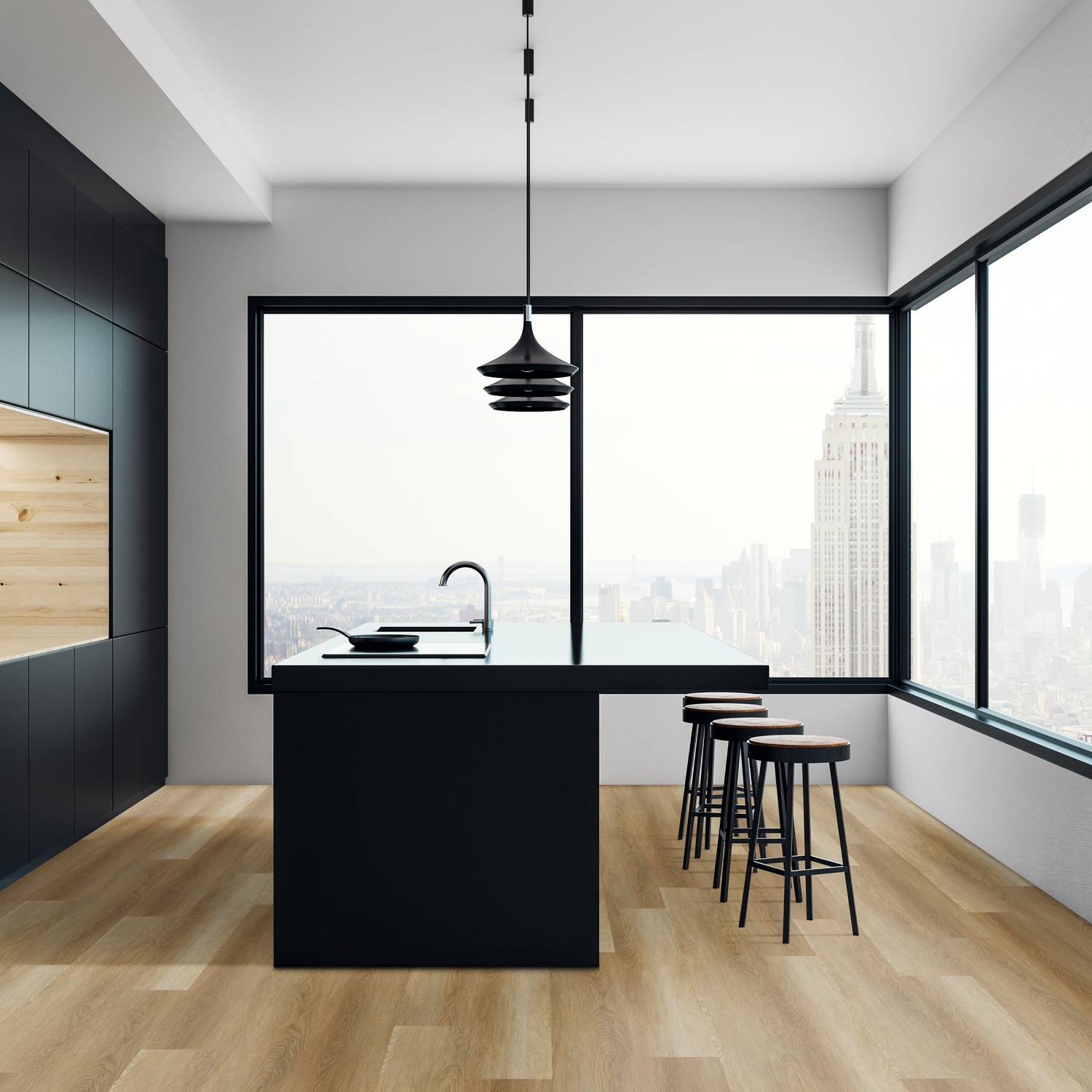 Check comfort Vinylboden 2512 Gavarres 1522 x 225 x 5 mm Klick Vinyl Holzoptik Eiche Braun