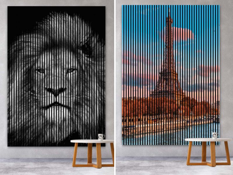 Akustikpaneele mit individuellem Druck