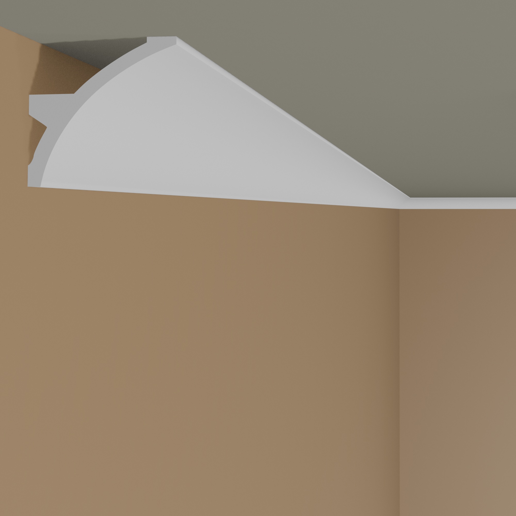 Mardom Deckenleiste MDB101 Profoam 106 x 140 x 2000 mm Weiß Lichtleiste Indirekte Beleuchtung
