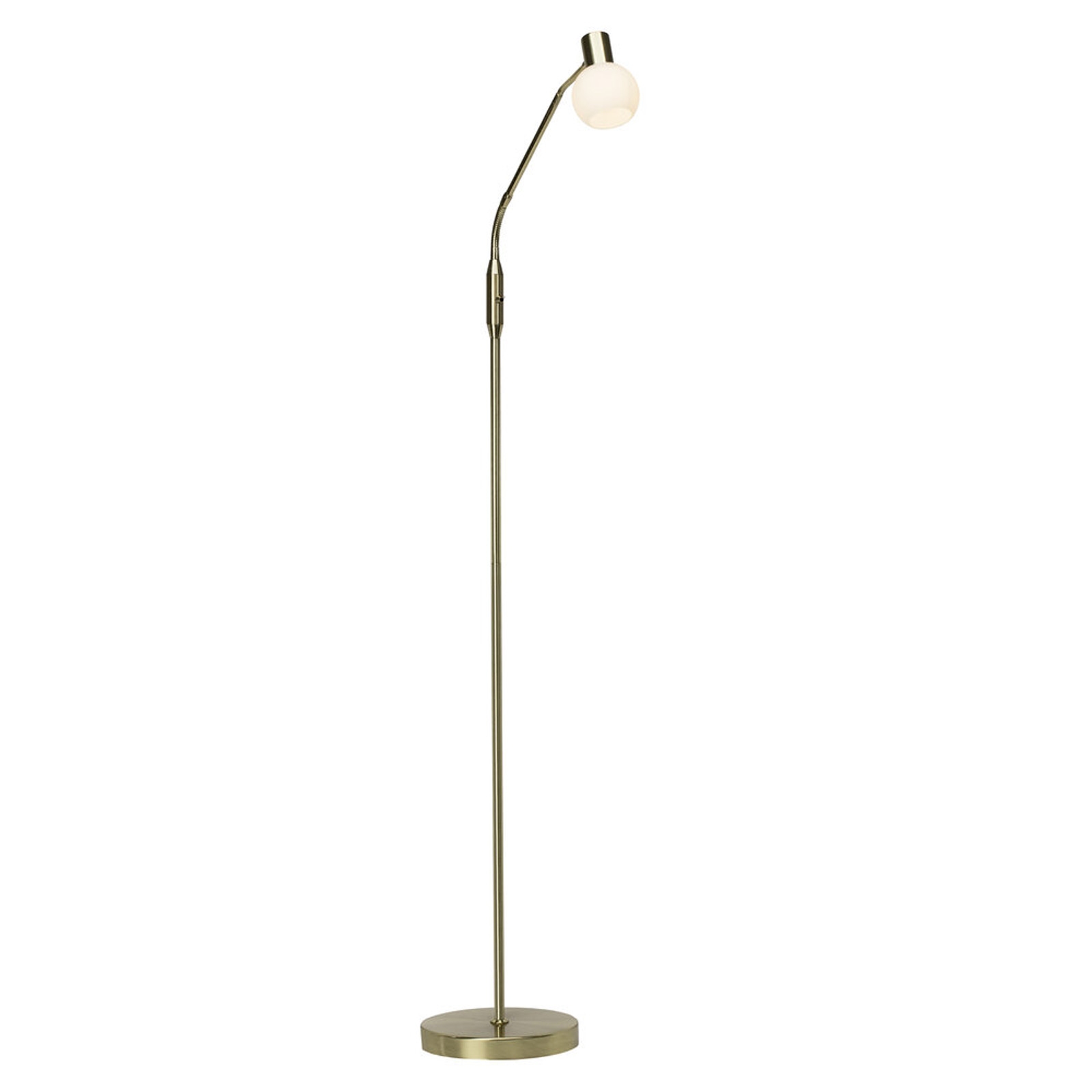 LED Stehleuchte 140 x 60 x 22.5 cm Gold Glas Stehlampe Kugel Basic Harmonisch