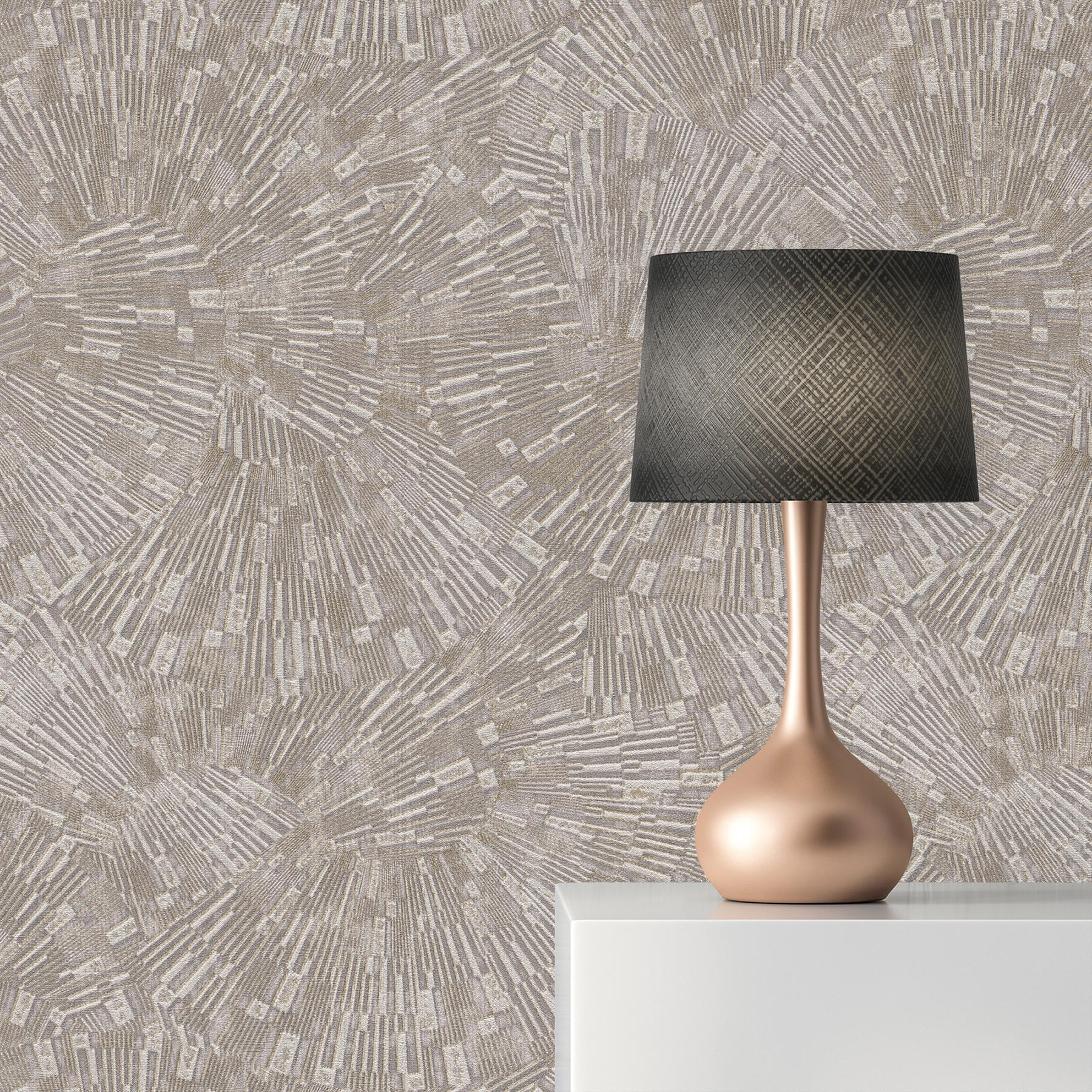 Tapete 3D Optik Arianna M1-No.3398 Vliestapete Beige Grafik Modern