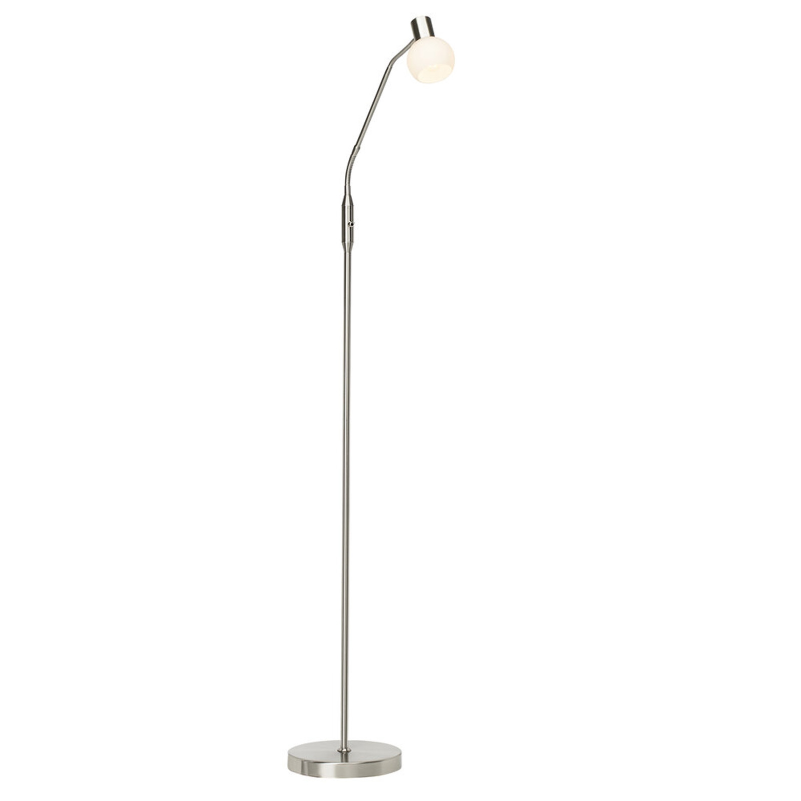 LED Stehleuchte 140 x 60 x 22.5 cm Metallic Glas Stehlampe Kugel Basic Harmonisch
