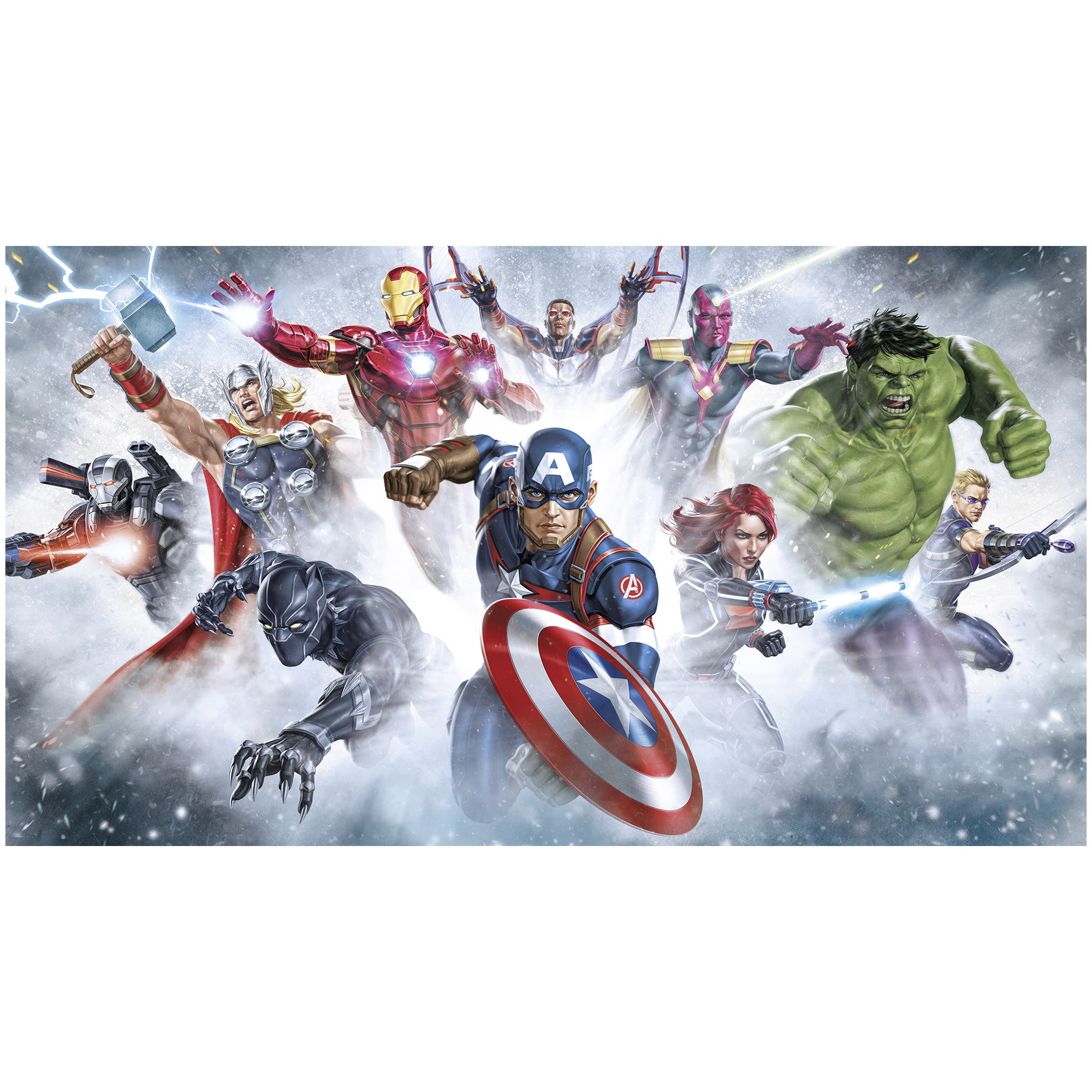 Komar Fototapete - Marvel Avengers Strike - 250 x 450 cm - Vlies