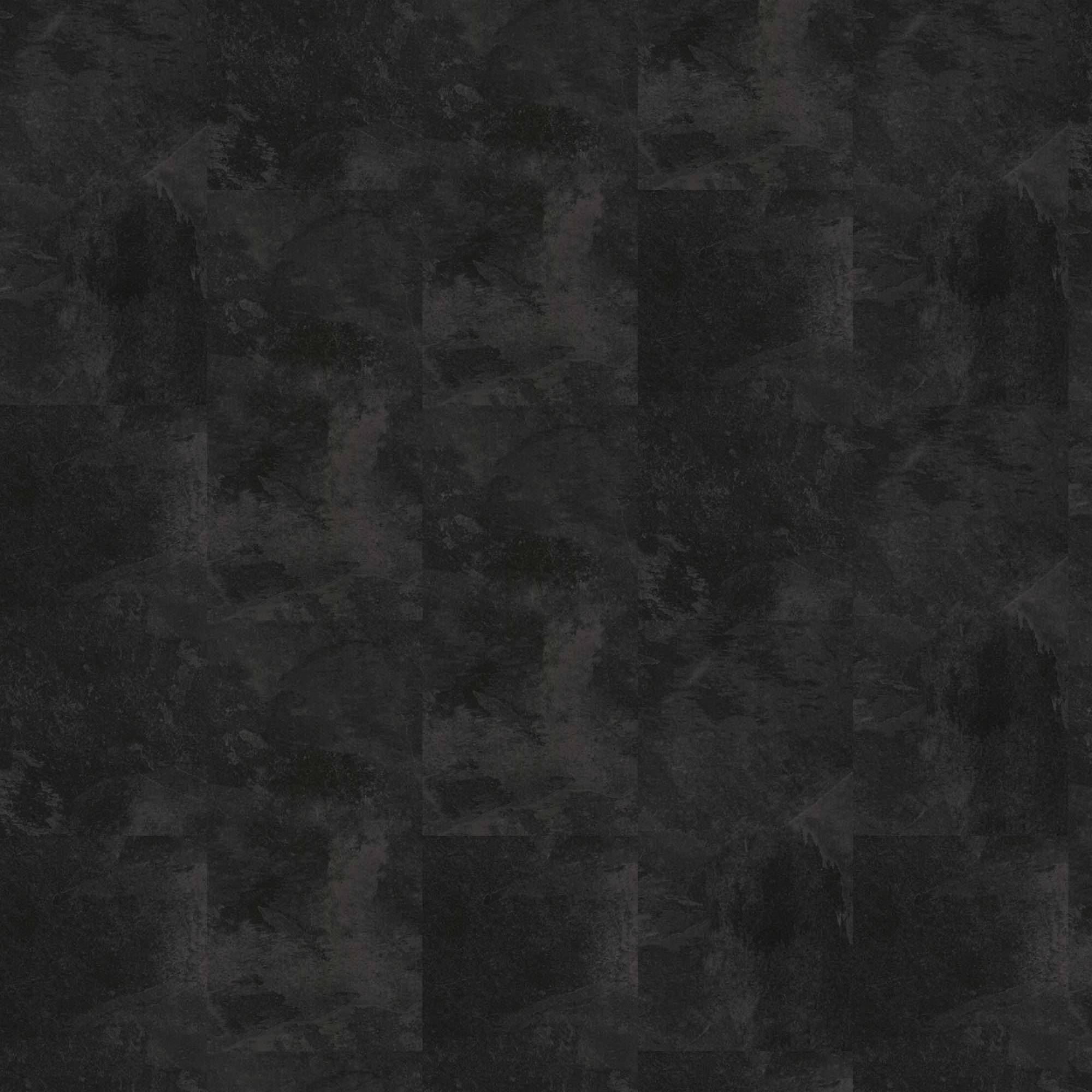 Vinylboden Expona Clic 9081 609.6 x 304.8 x 6.5 mm Klick Vinyl Fliesenoptik Steinoptik Schwarz NKL34