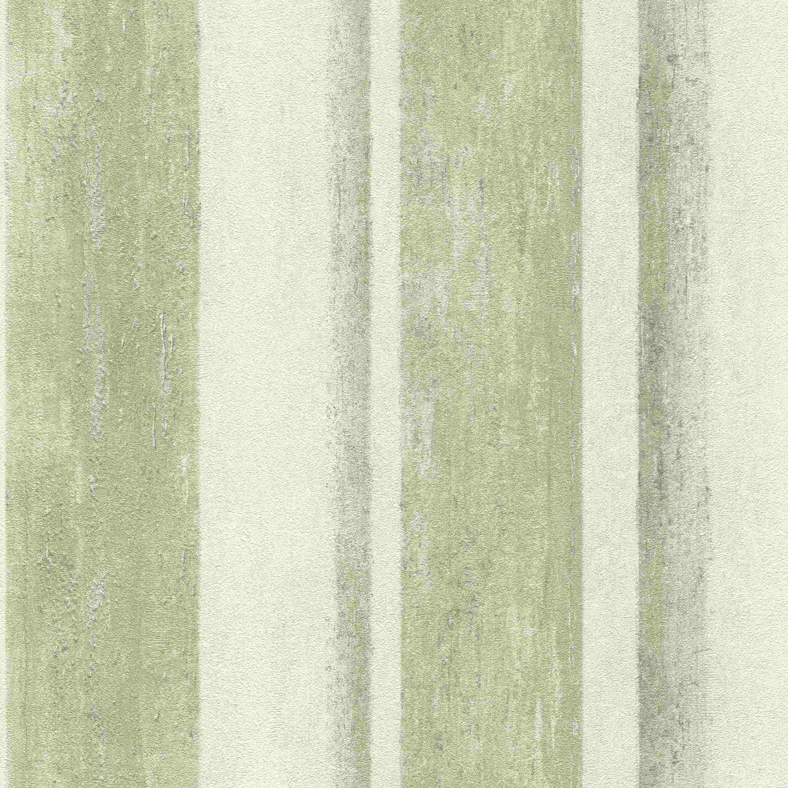 Rasch | Linares | 617771 | Vliestapete | Streifenoptik | 0.53 x 10.05 m | Grün