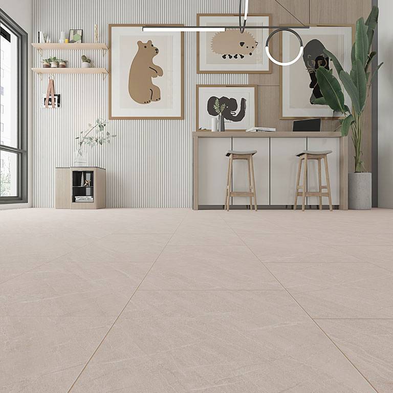 Check One Vinylboden 2140 Bern 620 x 310 x 5 mm Klick Vinyl Steinoptik Botticino Hellbraun