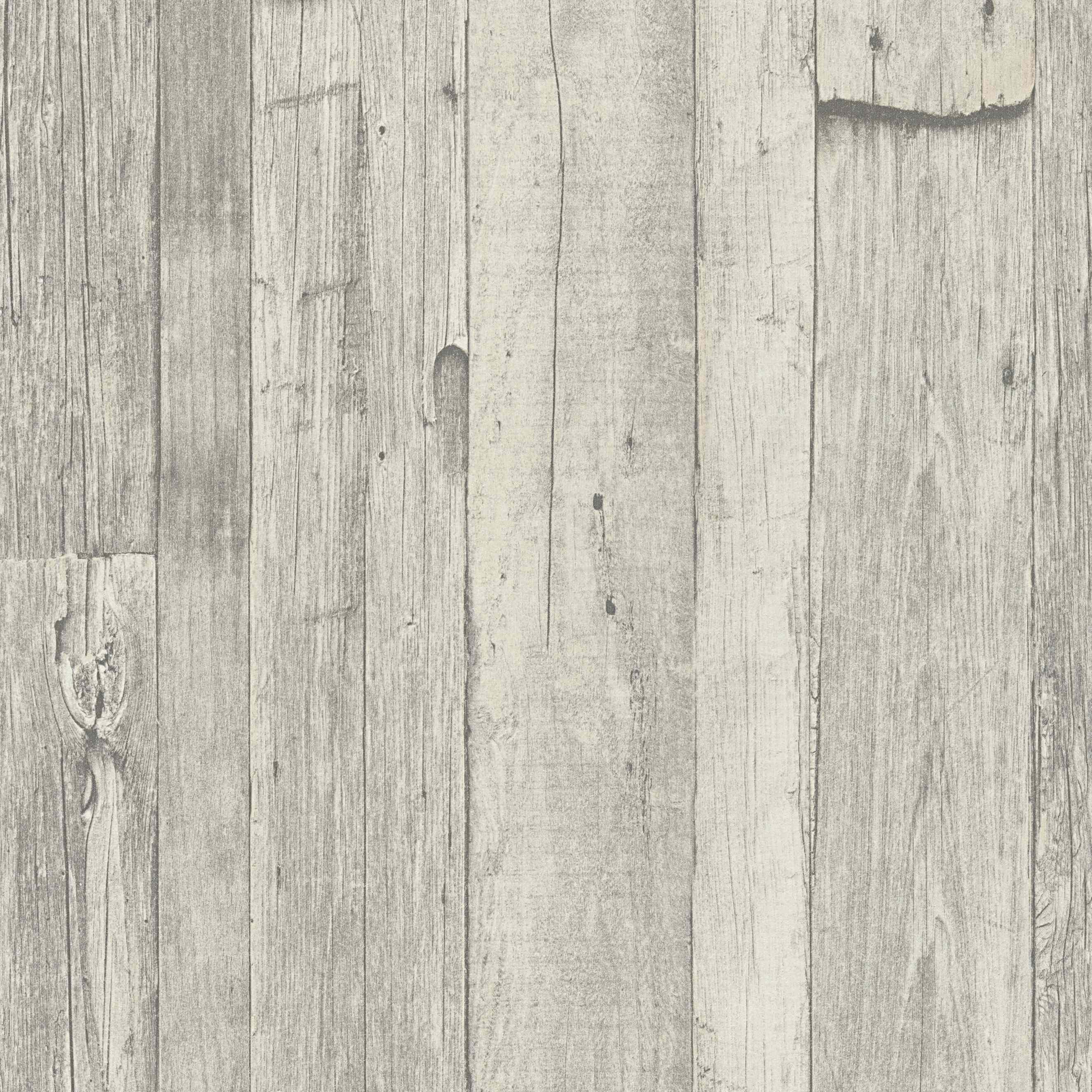A.S. Creation | Elements | 959311 | Vliestapete | Holzoptik | 0.53 x 10.05 m | Grau