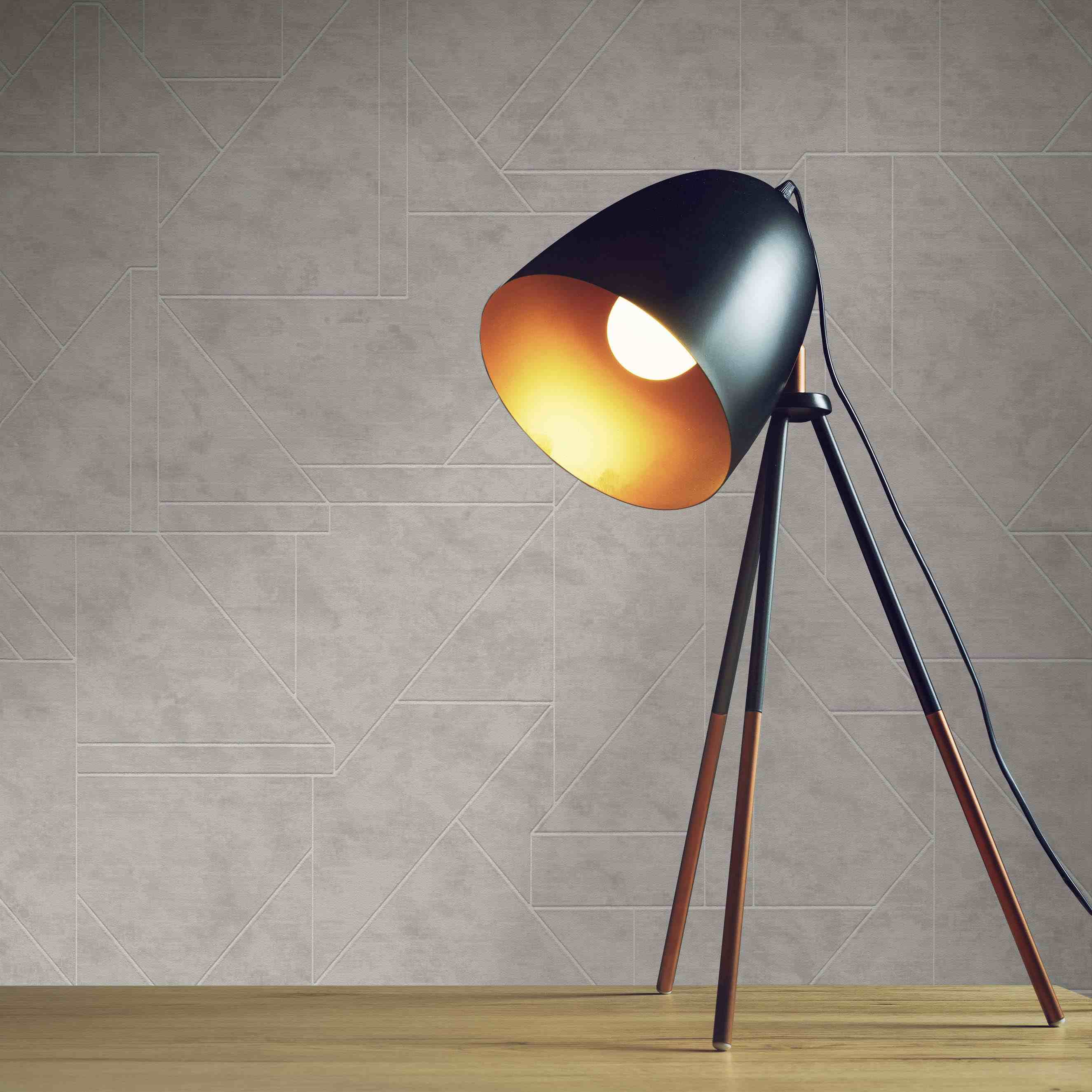 Tapete Noan Grafik M1-No.4357 Vlies Grau Silber Grafisch Tadessi 10.05 x 0.53 m