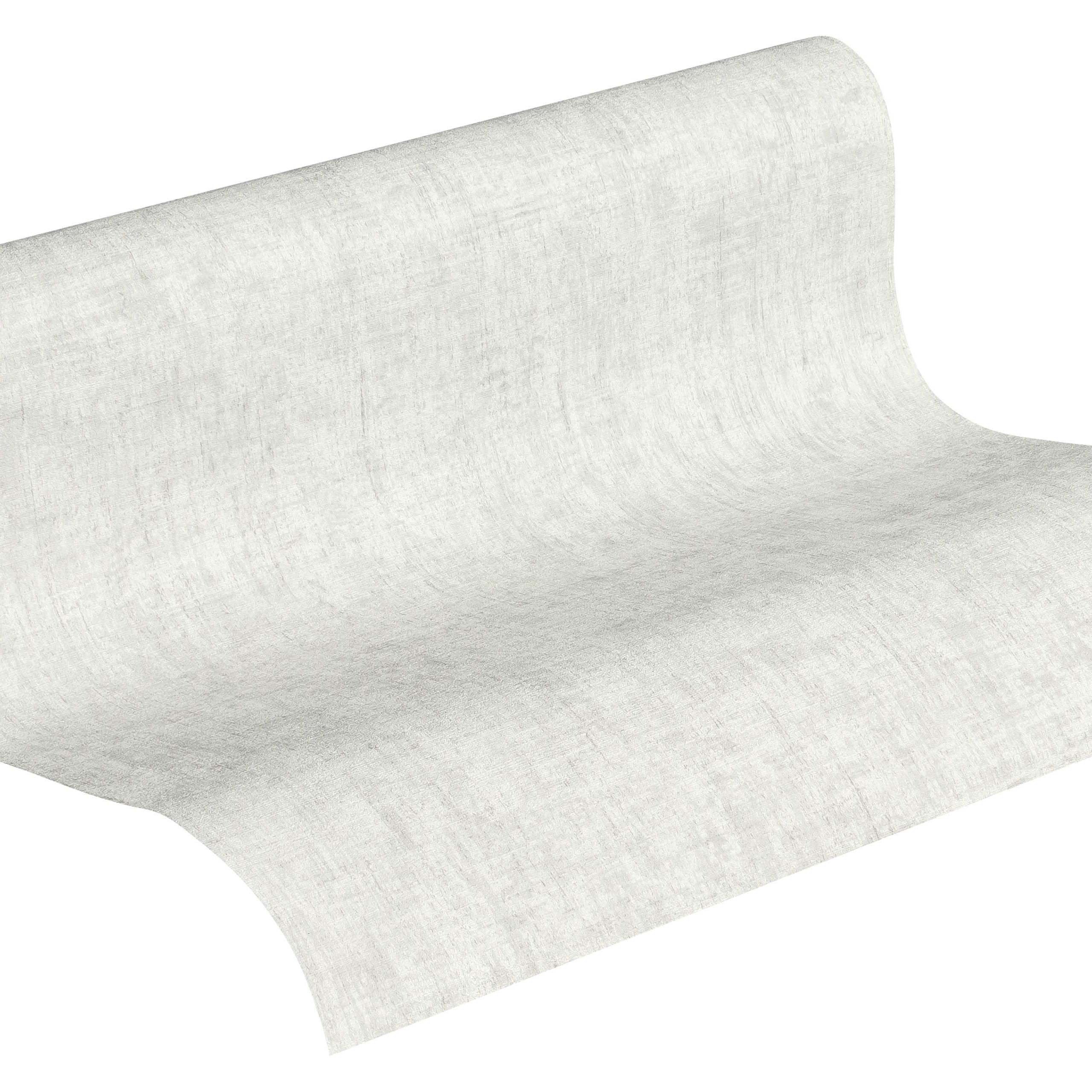 A.S. Creation | Greenery | 373341 | Vliestapete | Einfarbig | Uni | 0.53 x 10.05 m | Grau