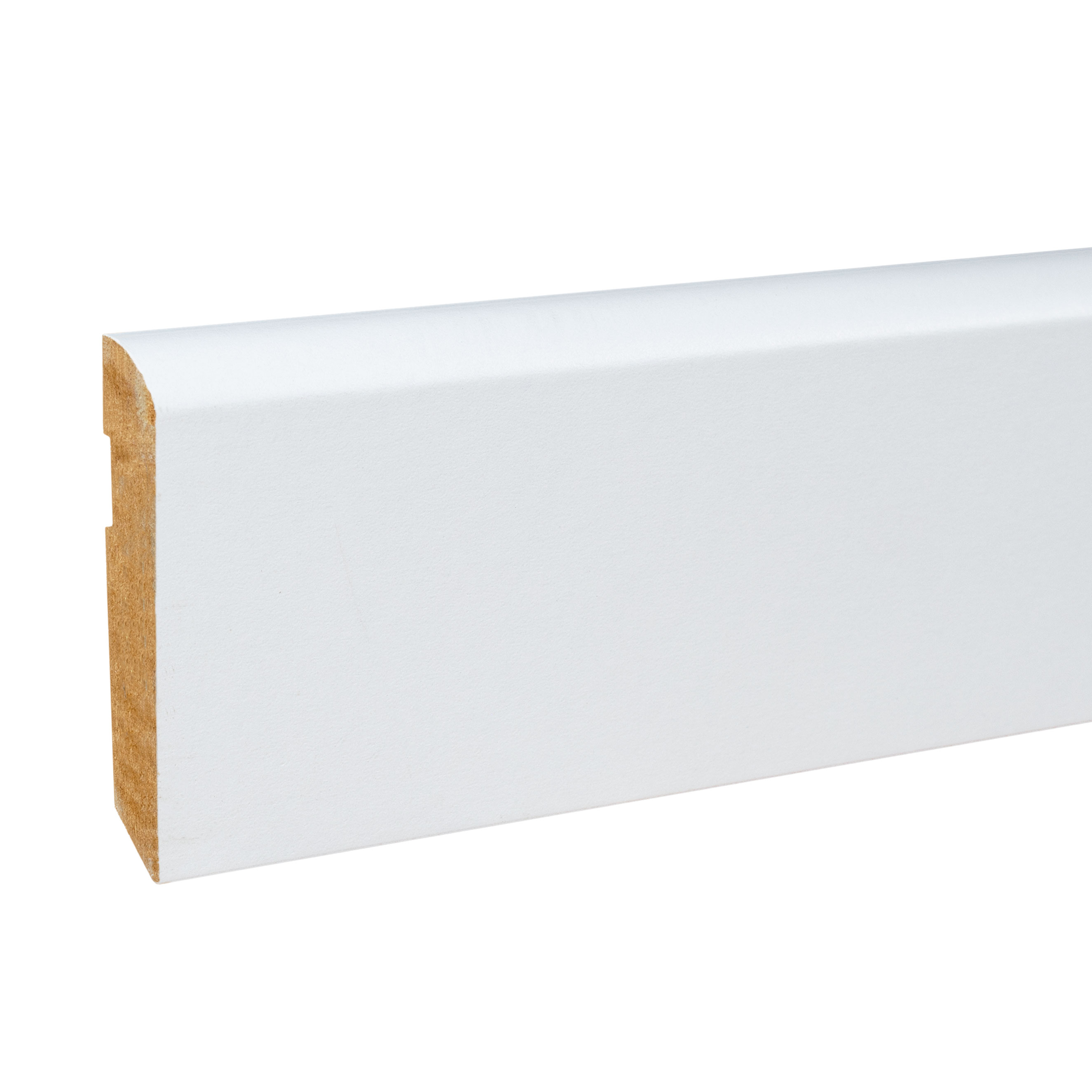 Kosche | Sockelleiste | 77759 | 10 x 58 x 2500 mm | MDF | Uni Weiß | Schlicht | Klassisch