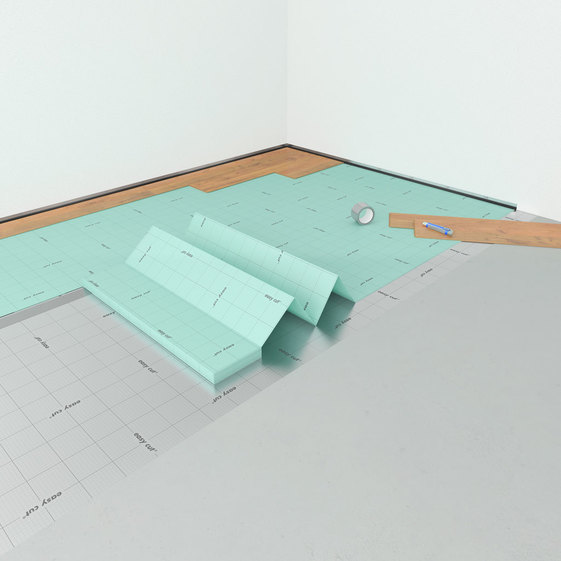 JOKA Unterlage für Parkett- Laminat und Korkböden | JK124 XPS 2.2 mm | Trittschalldämmung