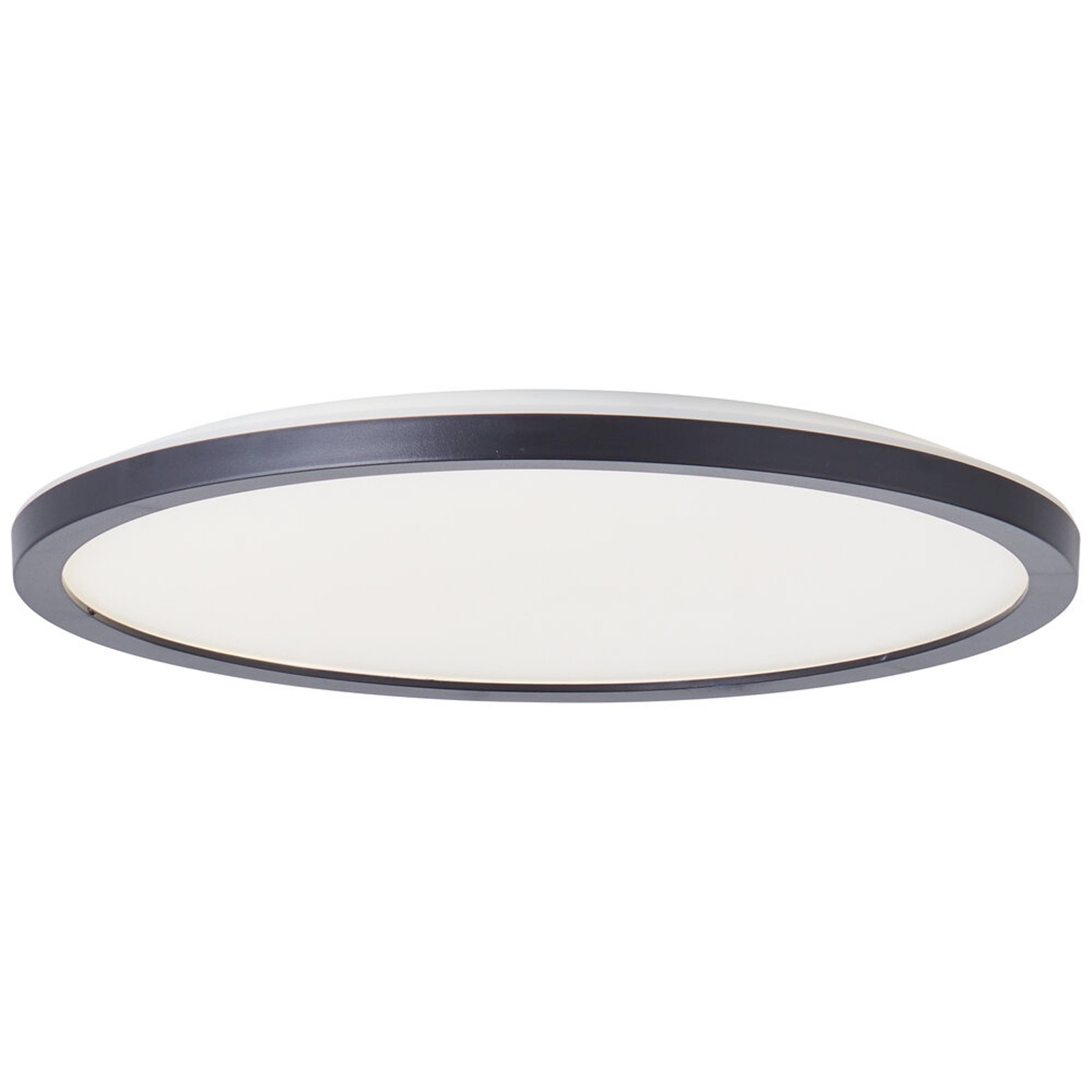 LED Deckenleuchte 2.5 x 29.4 cm Schwarz Kunststoff Deckenlampe Lichtfarbe: Warmweiß dimmbar