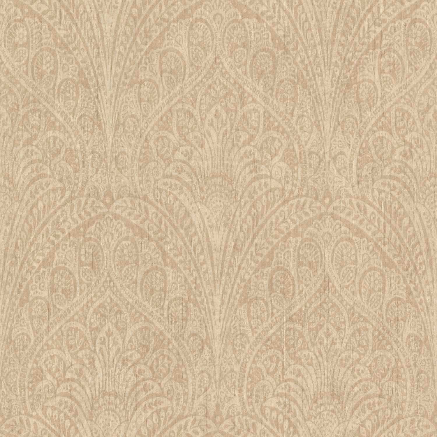 Rasch | Indian Style | 746327 | Vliestapete | Barock | 0.53 x 10.05 m | Beige