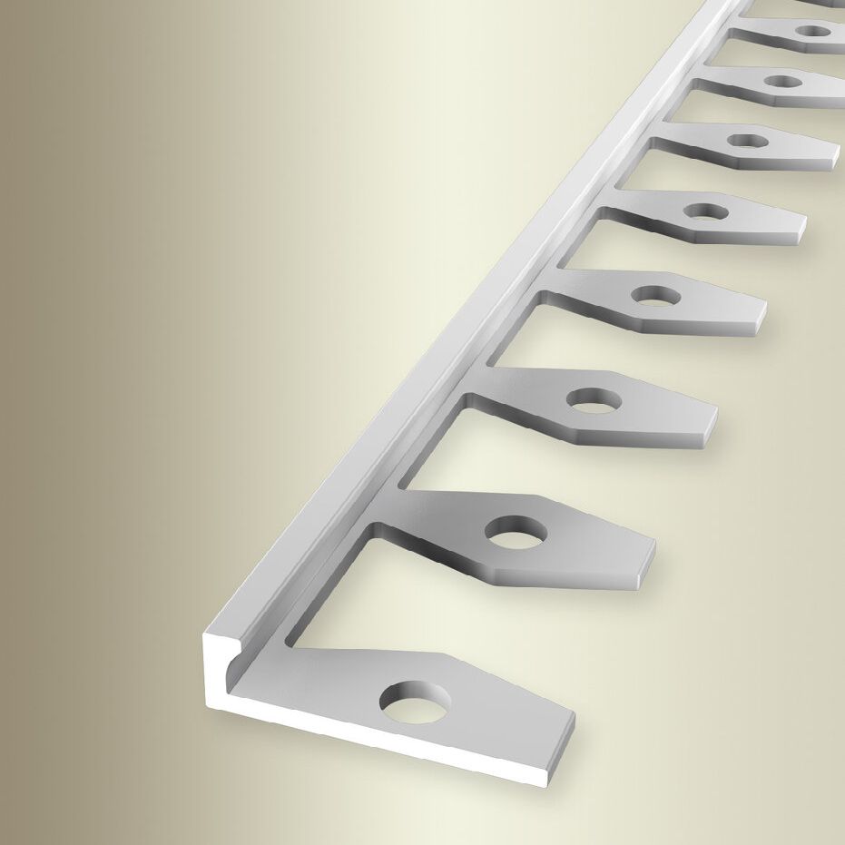 Küberit Einfass- & Abschlussprofile H 4.5 mm B 21 mm L 2500 mm Einfasshöhe 3 mm Alu elox