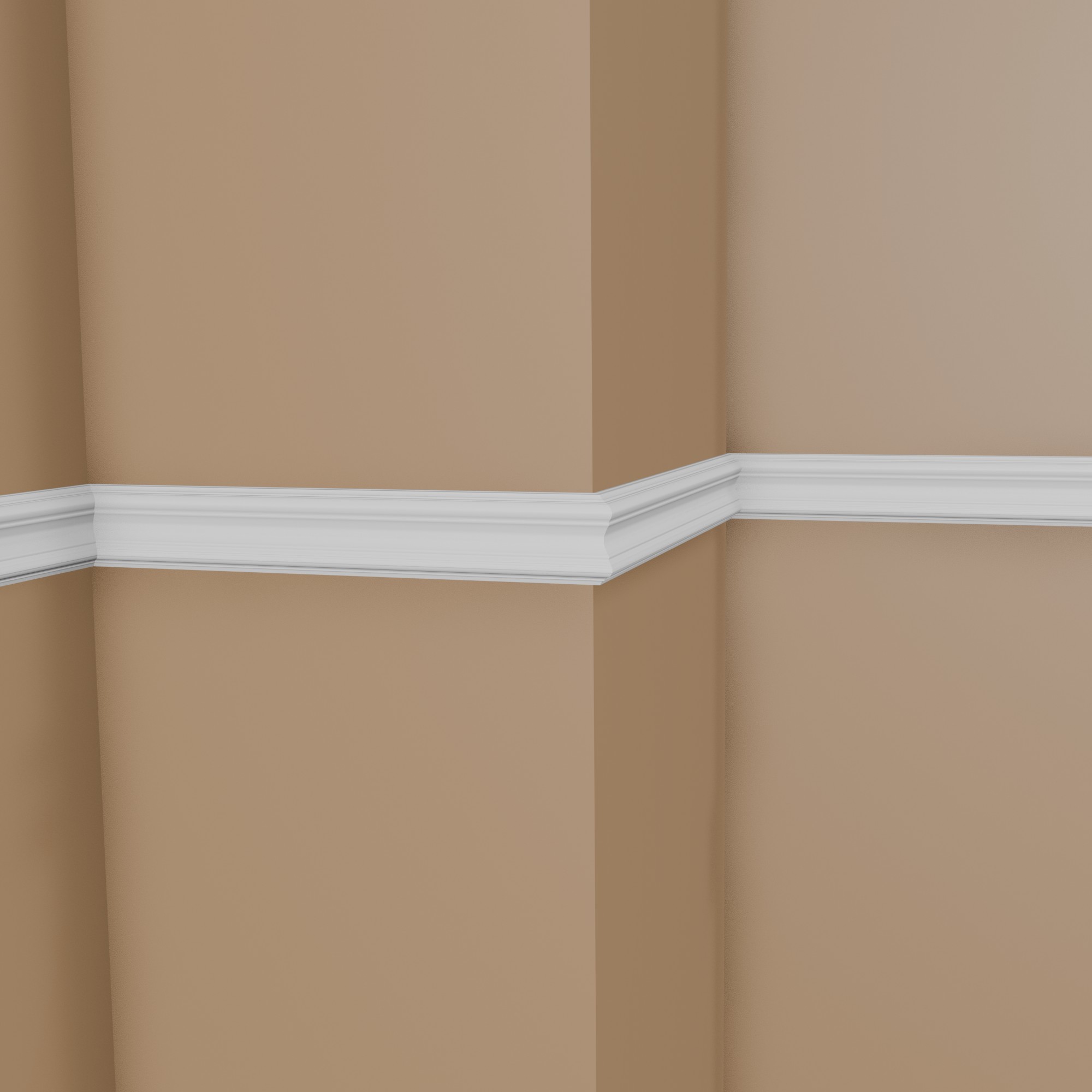 Mardom Wandleiste MDD345 Profoam 24 x 102 x 2000 mm Weiß Zierleiste Modern