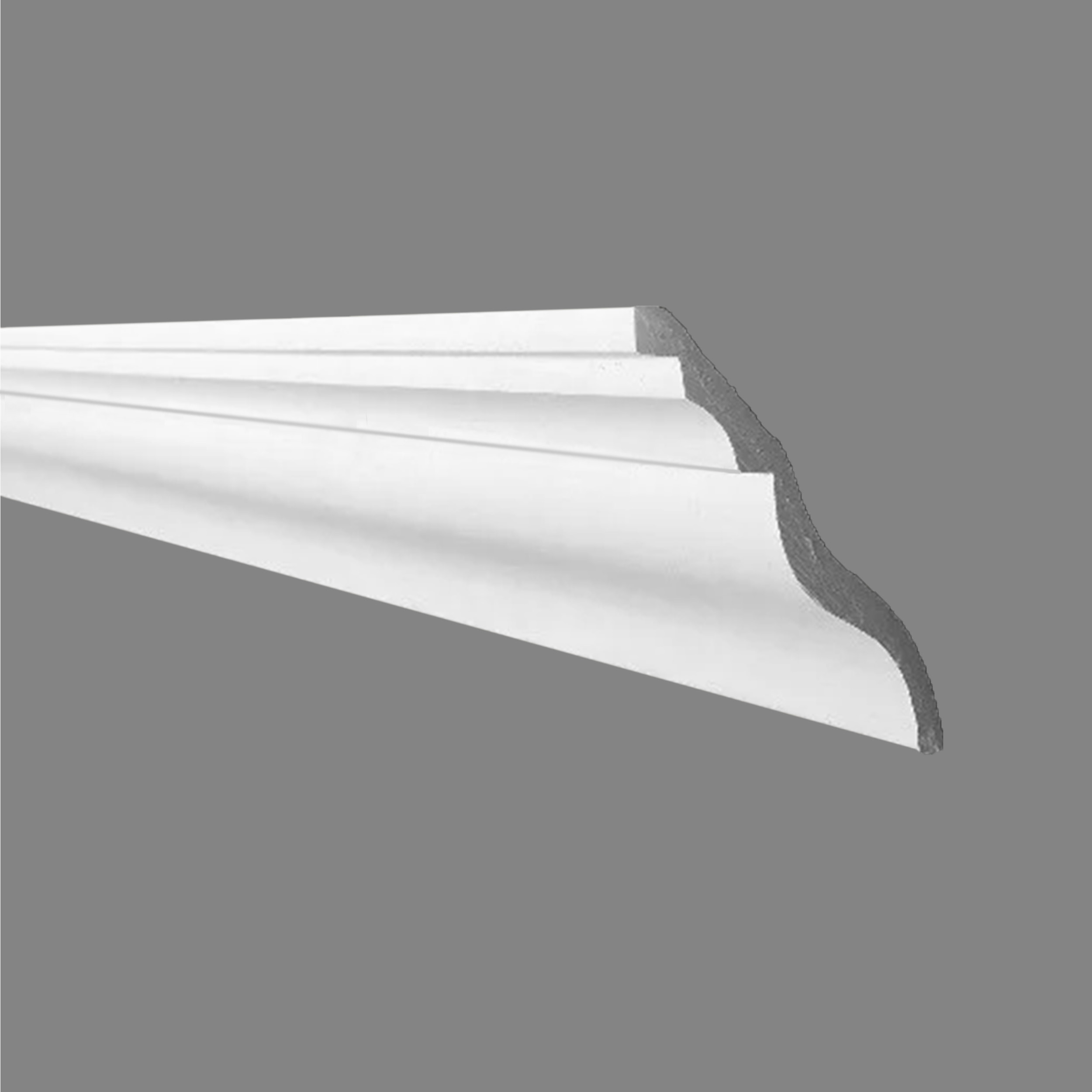 PROVISTON | Gipsleiste Offenbach | Echter Gipsstuck | 78 x 78 x 1200 mm | Stuckleisten aus Gips