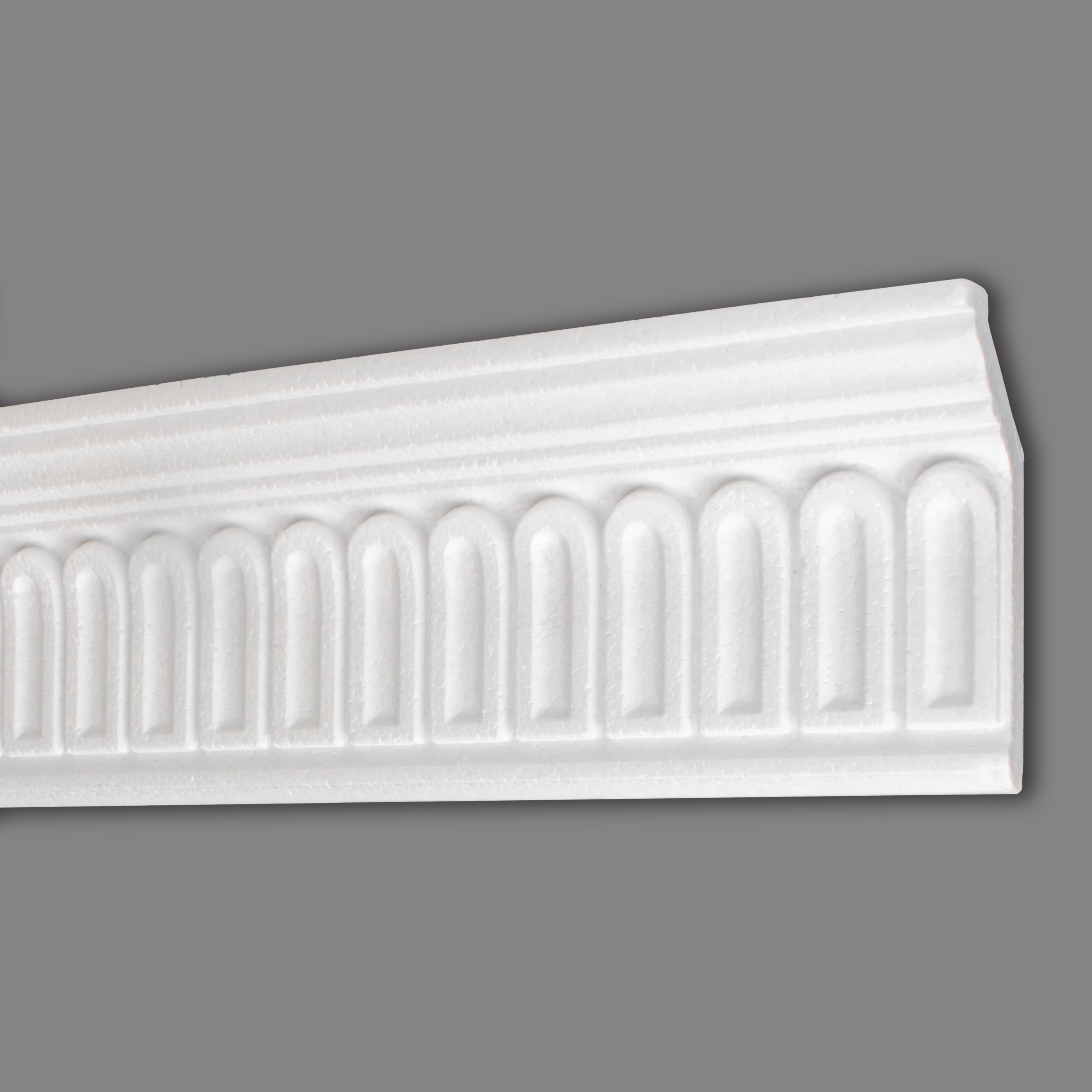 Marbet Stuckleiste "B-19" Styropor Deckenleiste 29 x 75 x 2000 mm Polystyrol Leiste Weiß