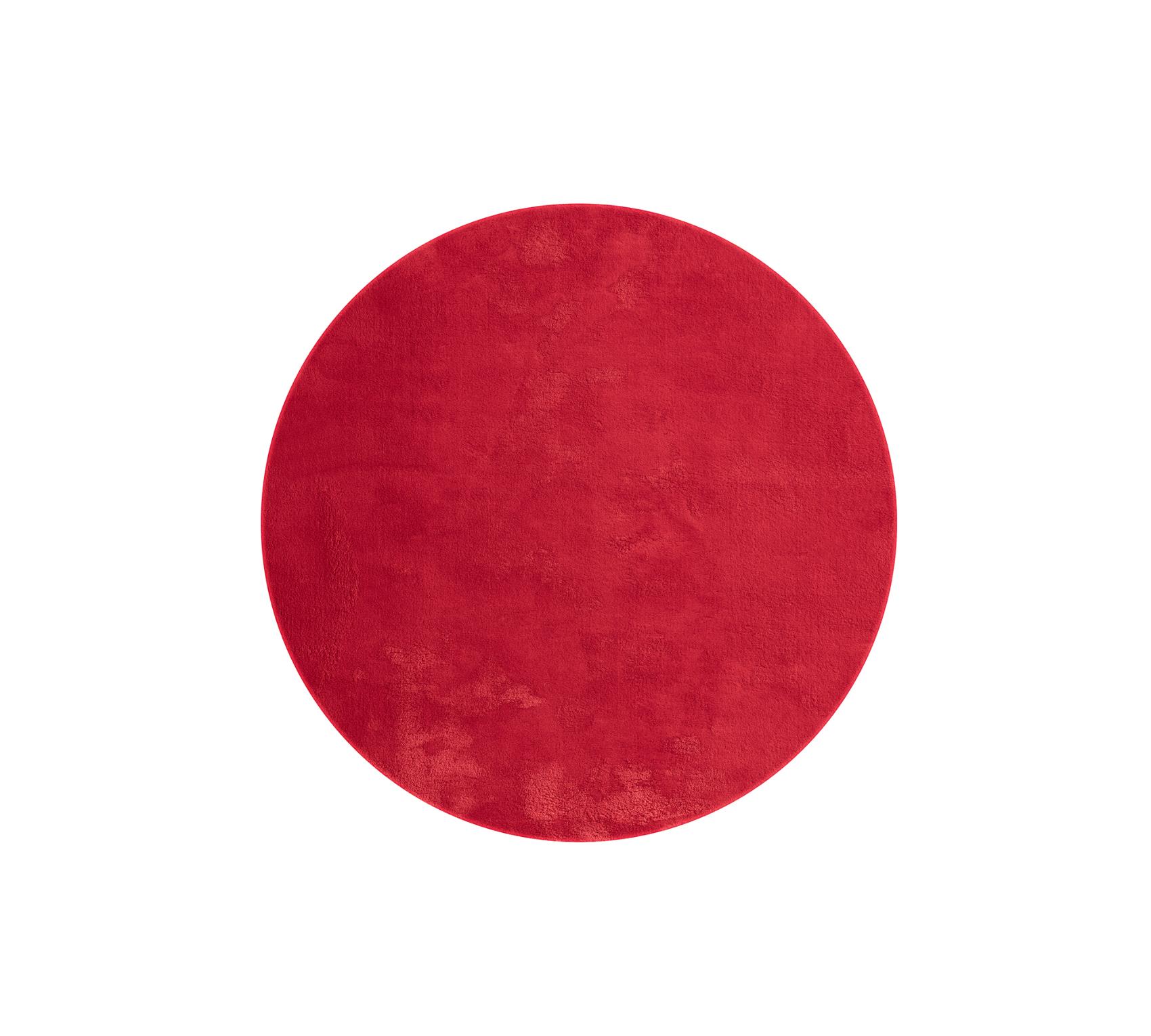 Indoor Teppich Rot versch. Größen - rund für alle Innenräume - FLOORNOVO