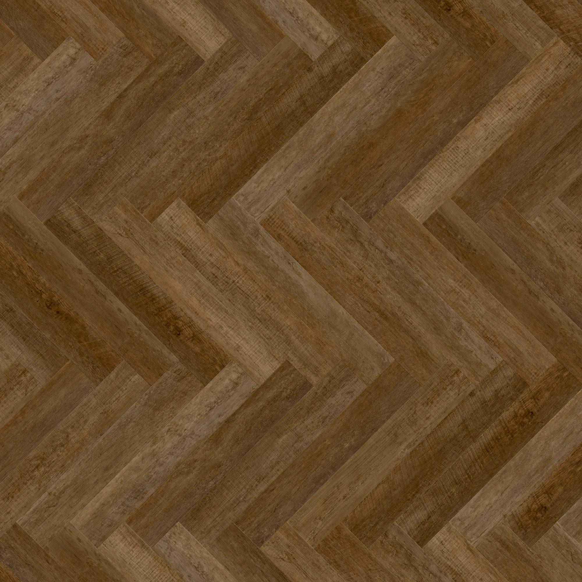 Vinylboden 24H3 8151H Fischgrät Designbelag 609.6 x 101.6 x 5.5 mm Klick Vinyl Holzoptik Braun NKL31