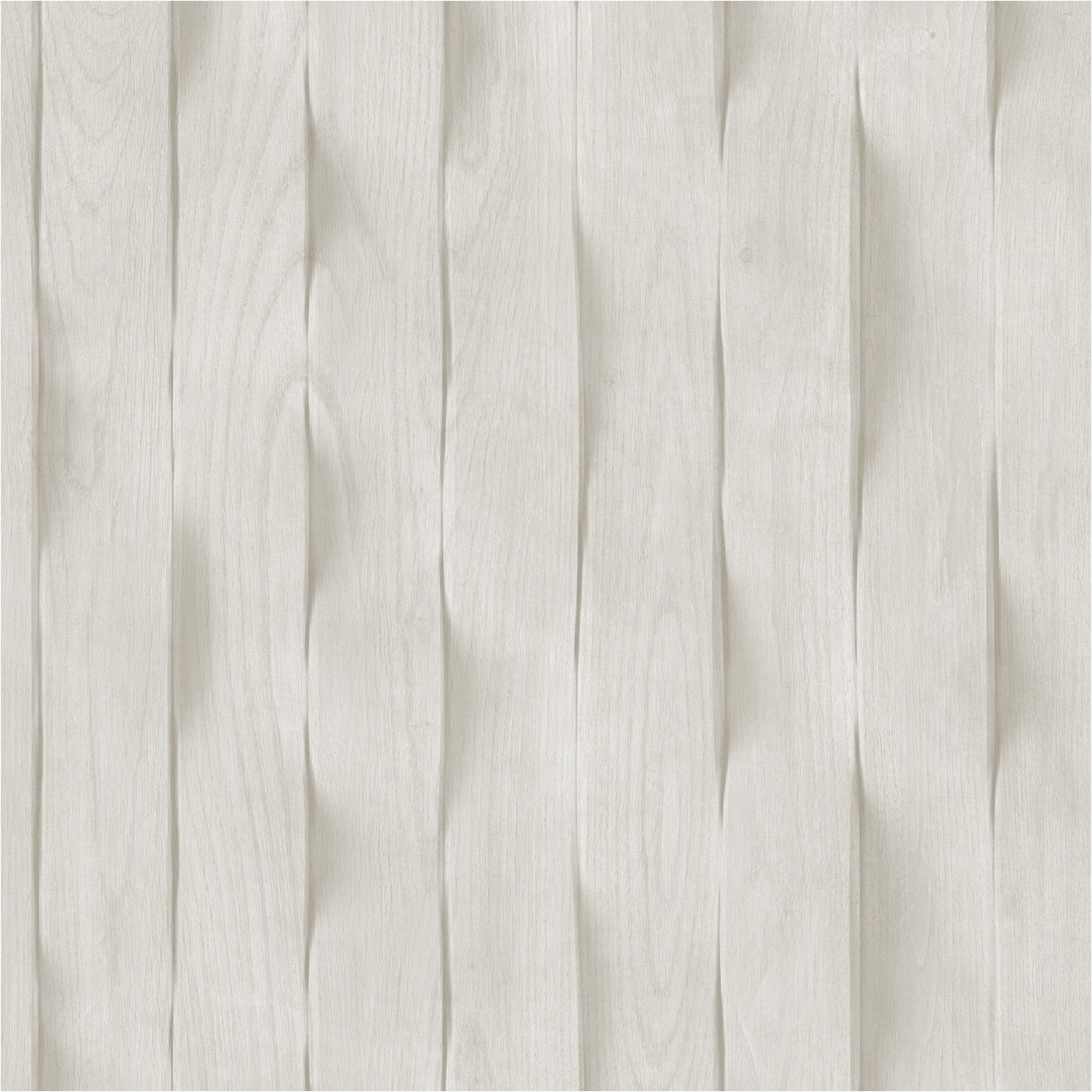 Vliestapete M75609 Brut Weiß Holzoptik, Holzplanken Vlies 0.53 x 10.05 m Ugépa