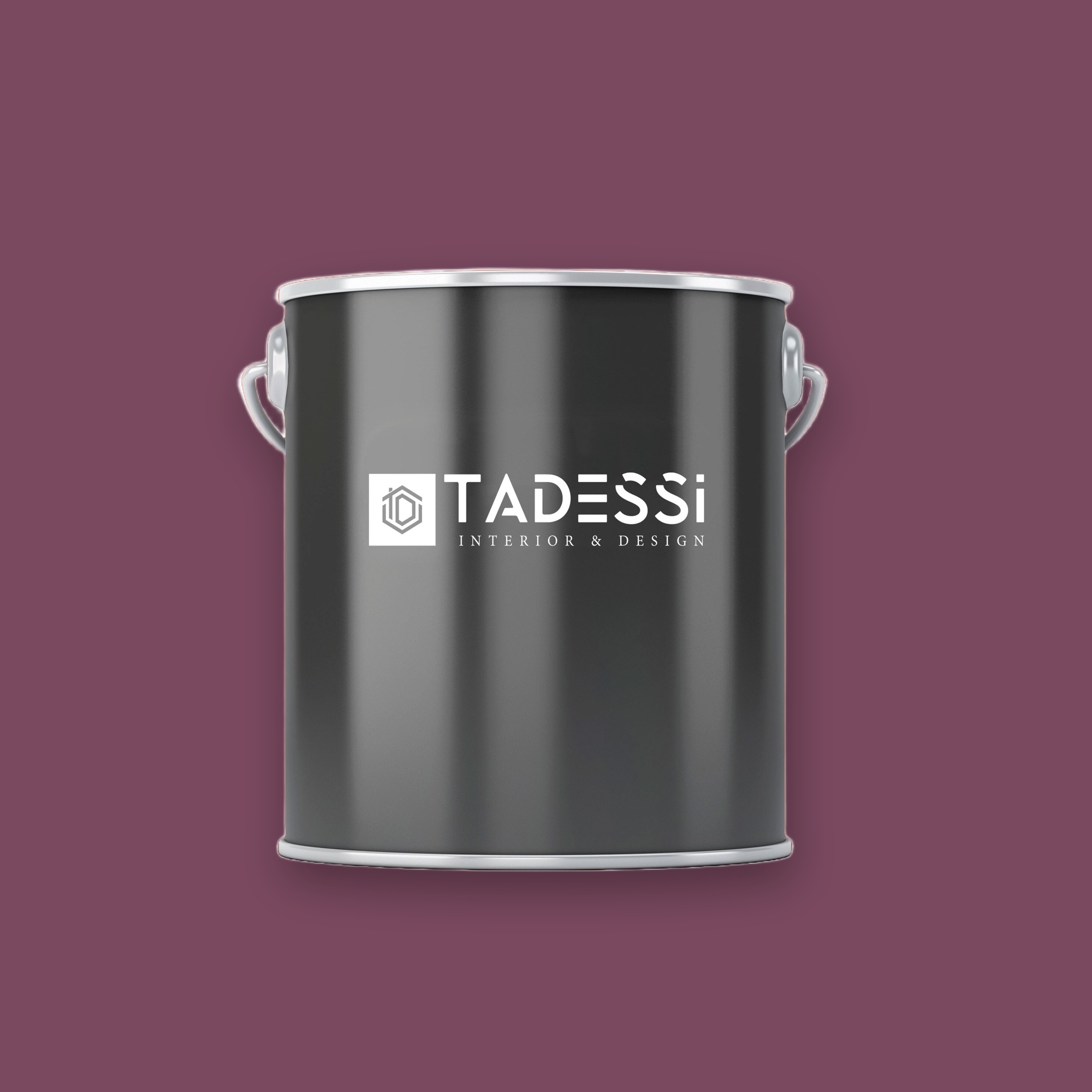 TADESSI Wall Select Wandfarbe Violett - Aubergine - Hochwertige Innenfarbe - Intensive Farbkraft