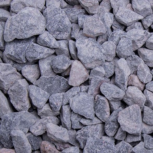 Vogesen Splitt 8 - 16 mm Edelsplitt Kalkstein Naturstein Grau Garten Steine Kies GSH