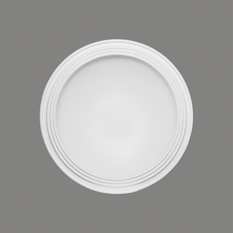 Mardom Rosette / Deckenkuppel B2002 Epoxidharz 720 x 125 x 720 mm Weiß Stuck Verzierung Dekor