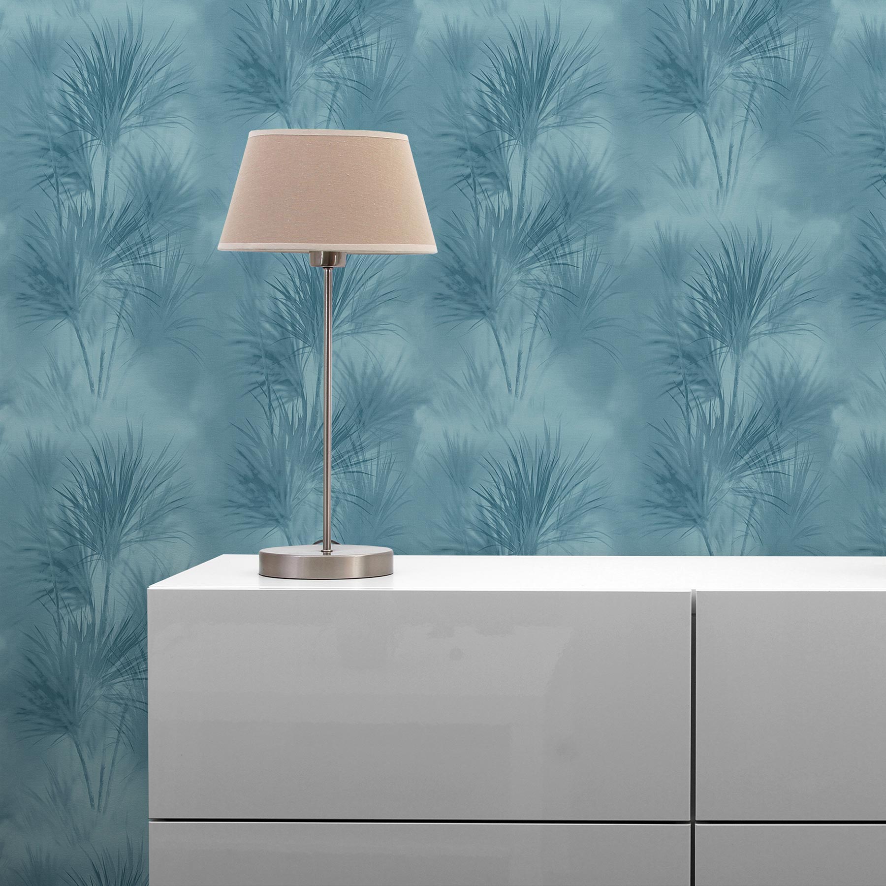 Tapete Bäume Blätter Aleix M1-No.2972 Vliestapete Blau Natur Floral