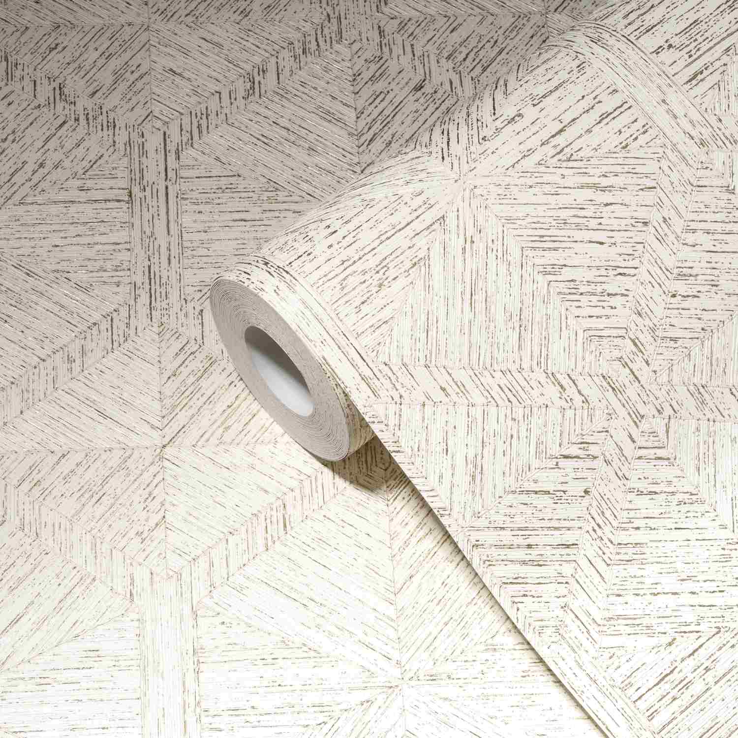 386903_haupt A.S. Creation | MY HOME. MY SPA. | 386903 | Vliestapete | Geometrisch | 0.53 x 10.05 m | Weiß