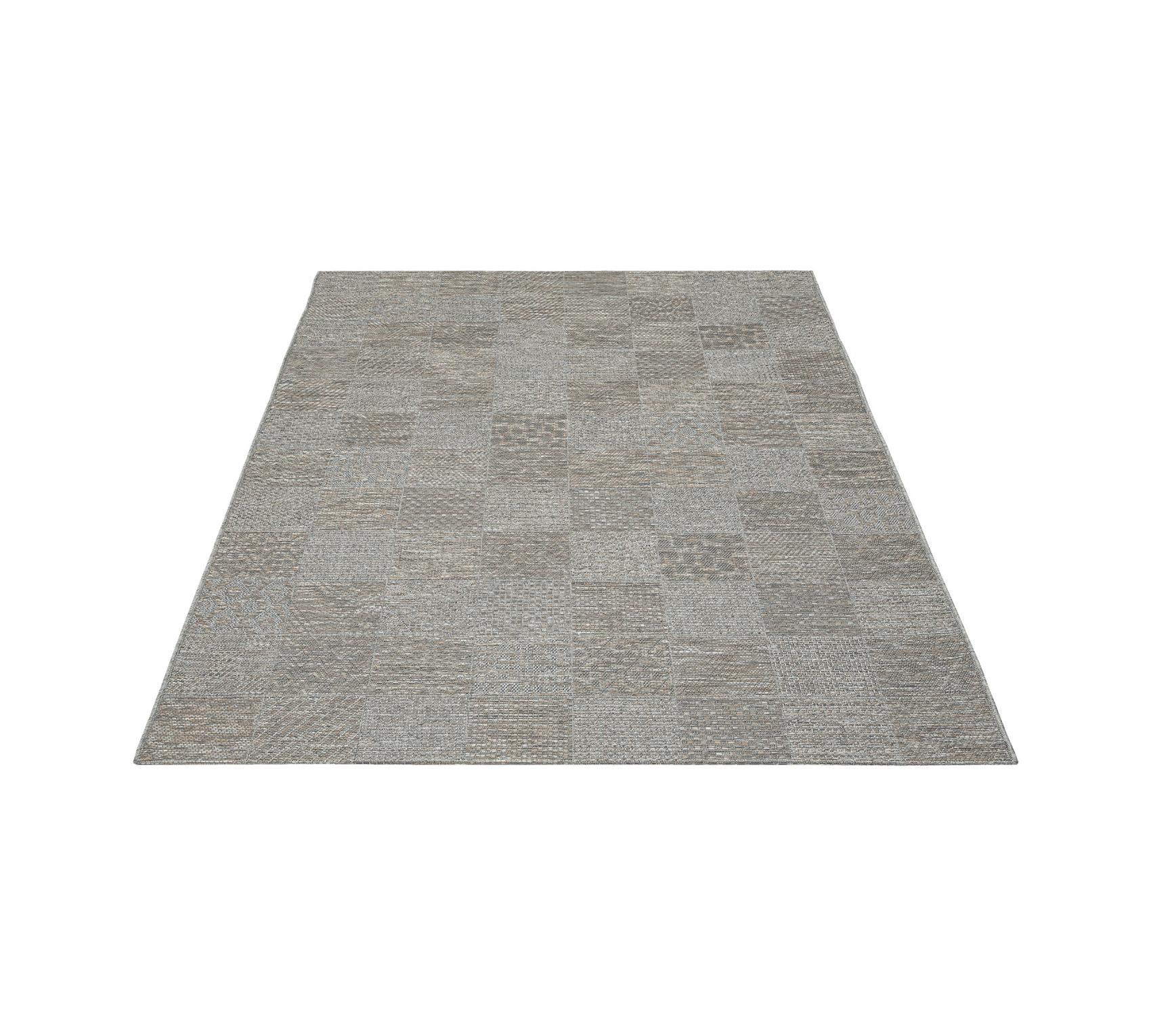 In- & Outdoor Teppich Greige versch. Größen - rechteckig für die Terrasse - FLOORNOVO