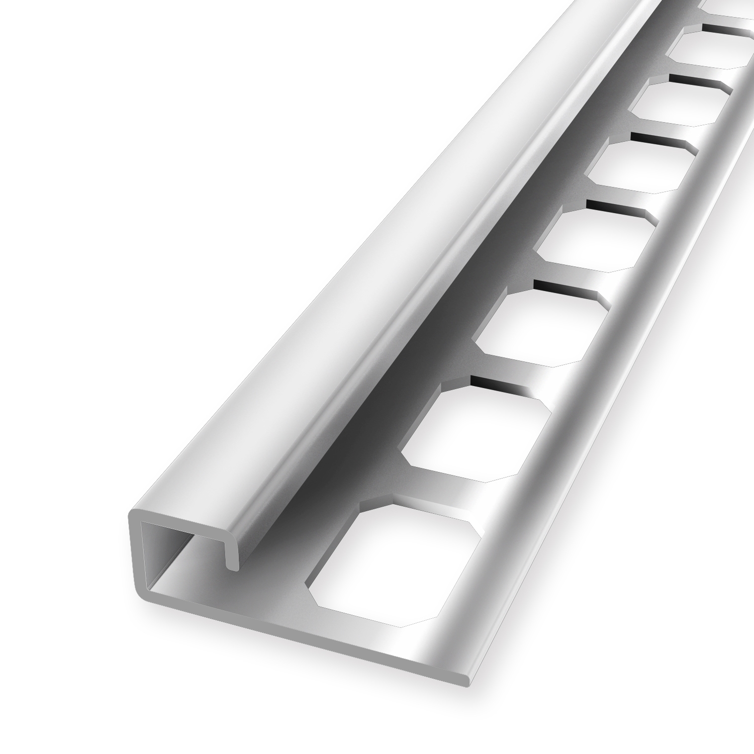Quadratprofil 10 x 33 mm Einfasshöhe 10 mm Randleistenprofil Geschlossen Gestanzt Küberit
