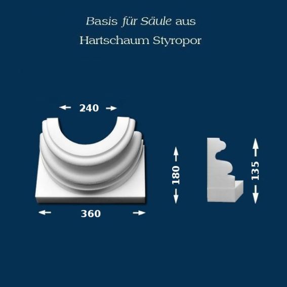 Säulenbasis "Wiesemann SB12" - unbeschichtet