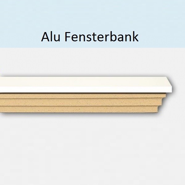 Wiesemann | Fensterbank "Vetrella KFB1" | Mit Aluabdeckung | Fassadenstuck | Versch. Abmessungen 