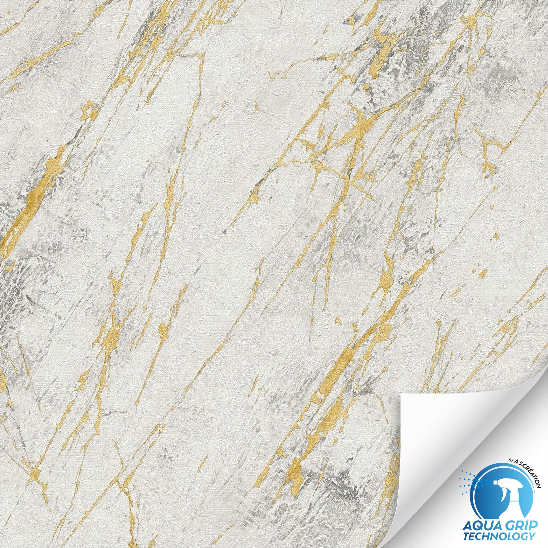 Vliestapete 784581 WOW vorgekleistert Marmor Weiß A.S. Création
