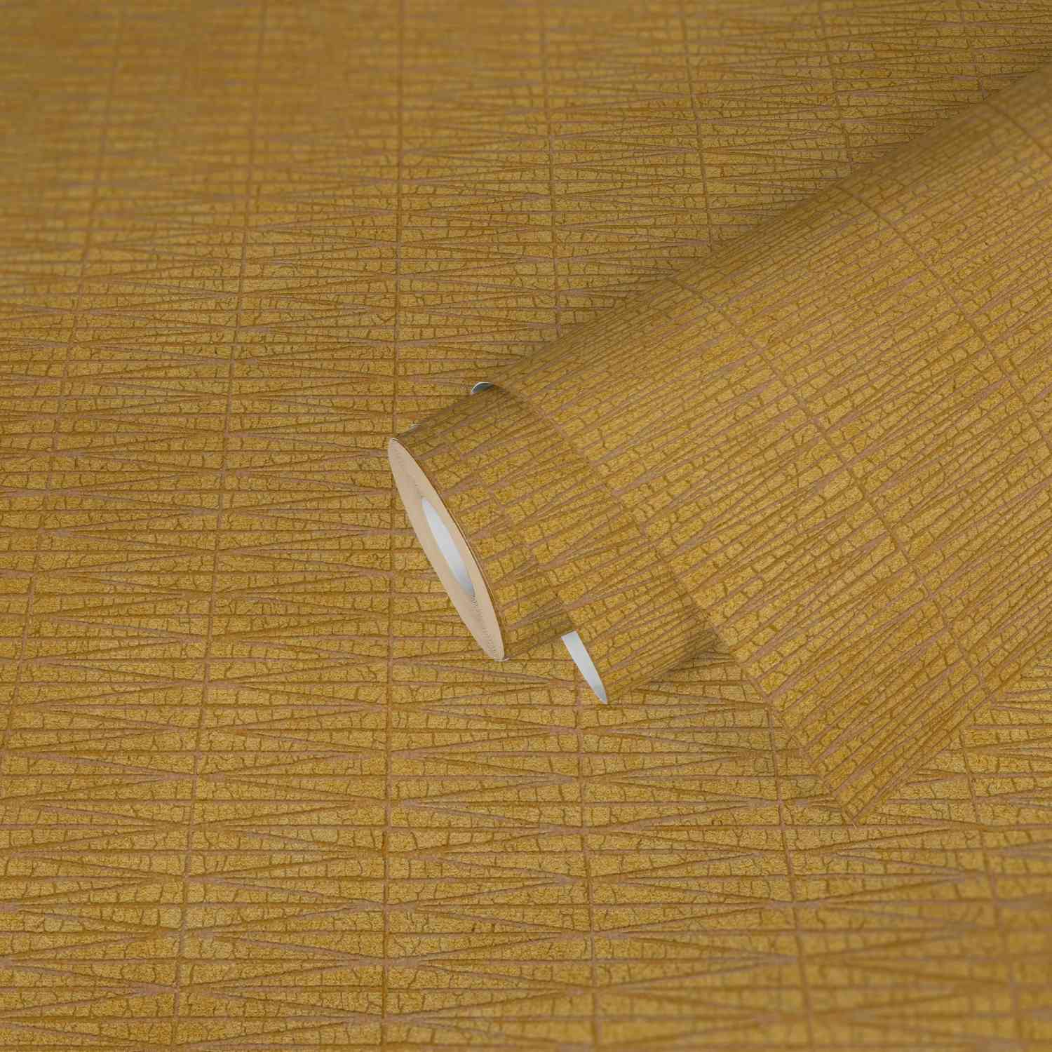 A.S. Creation | #Hygge | 385974 | Vliestapete | Struktur | 0.53 x 10.05 m | Gelb
